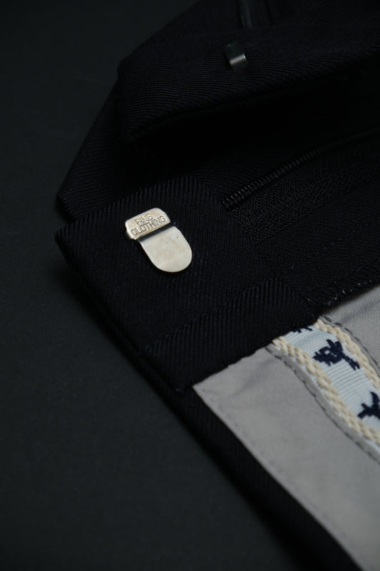 Dark Navy Wool-Blend Slacks W31 L29 (Japan Fabric)