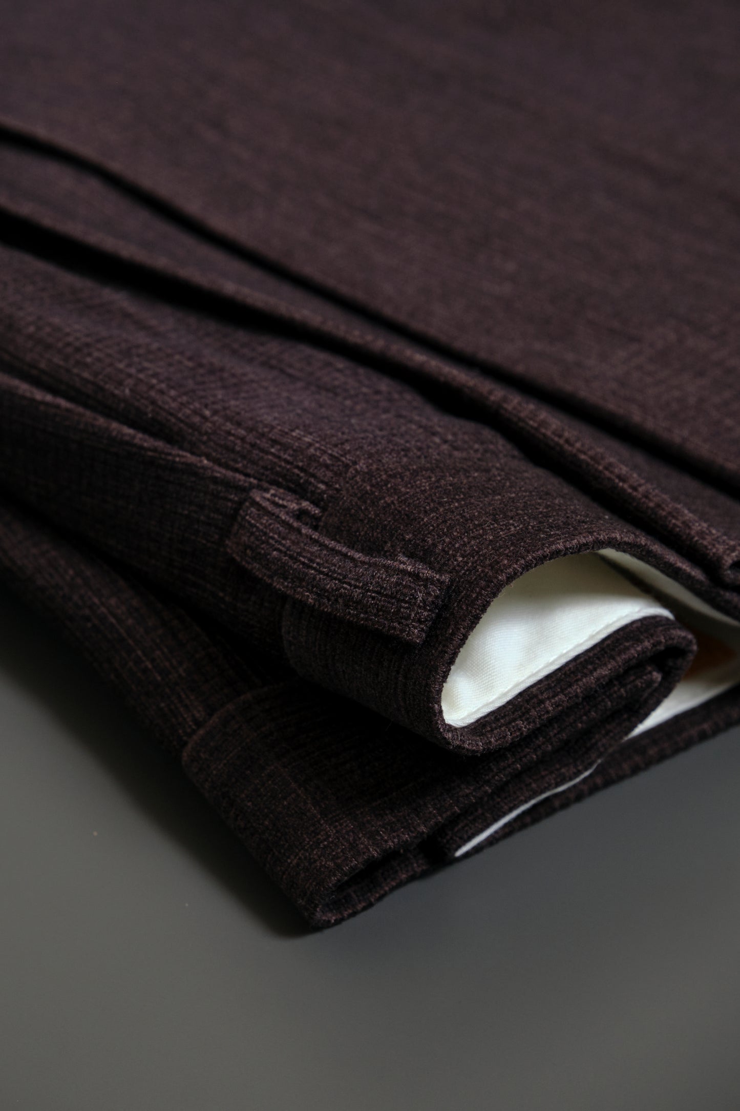 Dark Brown Polyester Slacks W33 L28 / Made in Japan / Early 2000s