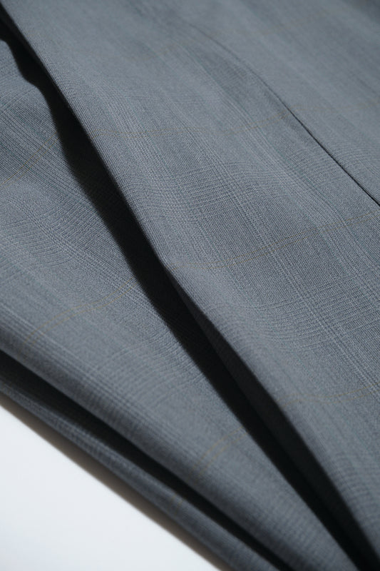 Grey Glen Check Wool Slacks W28 L29 (brummell-deux / Japan, c.1990s–2000s)