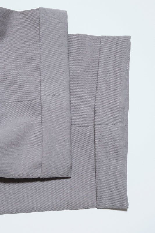 Light Grey Wool Slacks W27 L29 / Cuffed (cult movie for men / Japan, c.1990s–2000s)