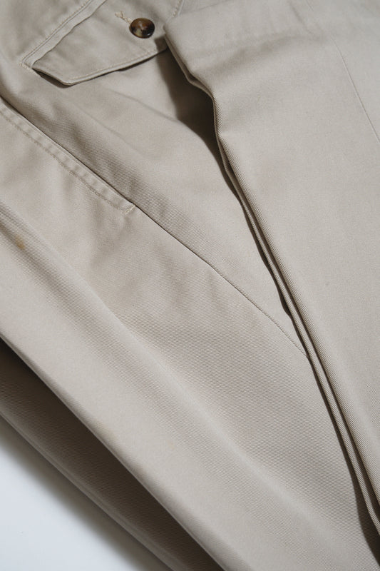 Khaki Cotton Chino Pants W29 L28 (L.L.Bean / Hong Kong, c.1980s–1990s)