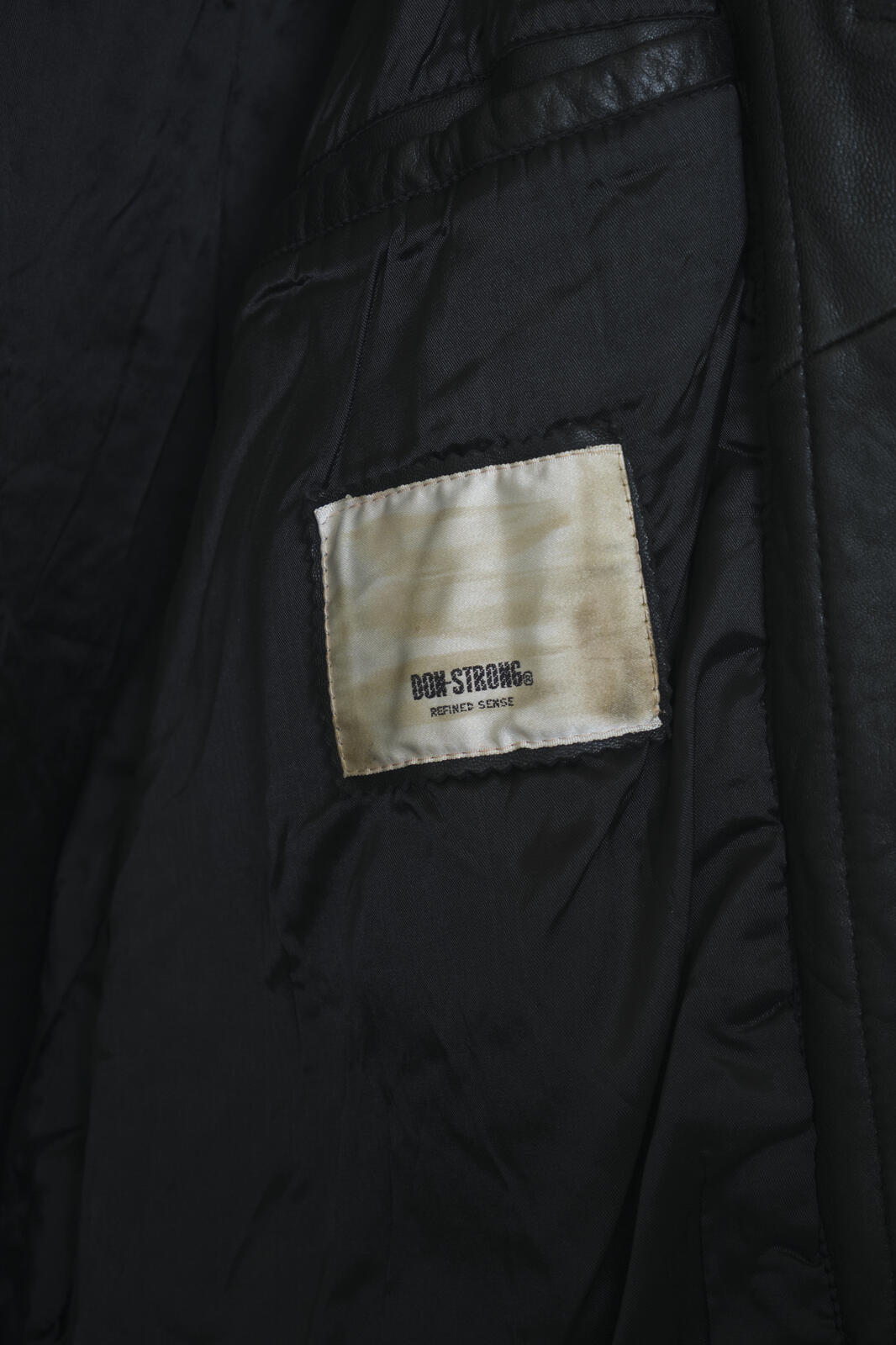 DON-STRONG Oversized Hooded Leather Coat | Vintage Japan