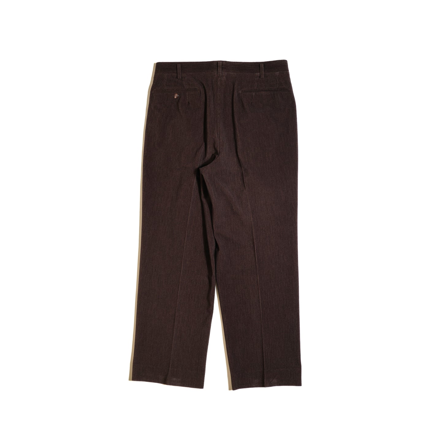 Dark Brown Polyester Slacks W33 L28 / Made in Japan / Early 2000s