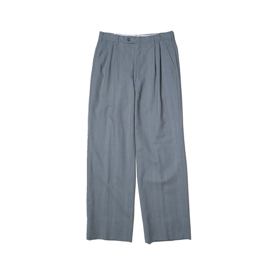 Grey Glen Check Wool Slacks W28 L29 (brummell-deux / Japan, c.1990s–2000s)