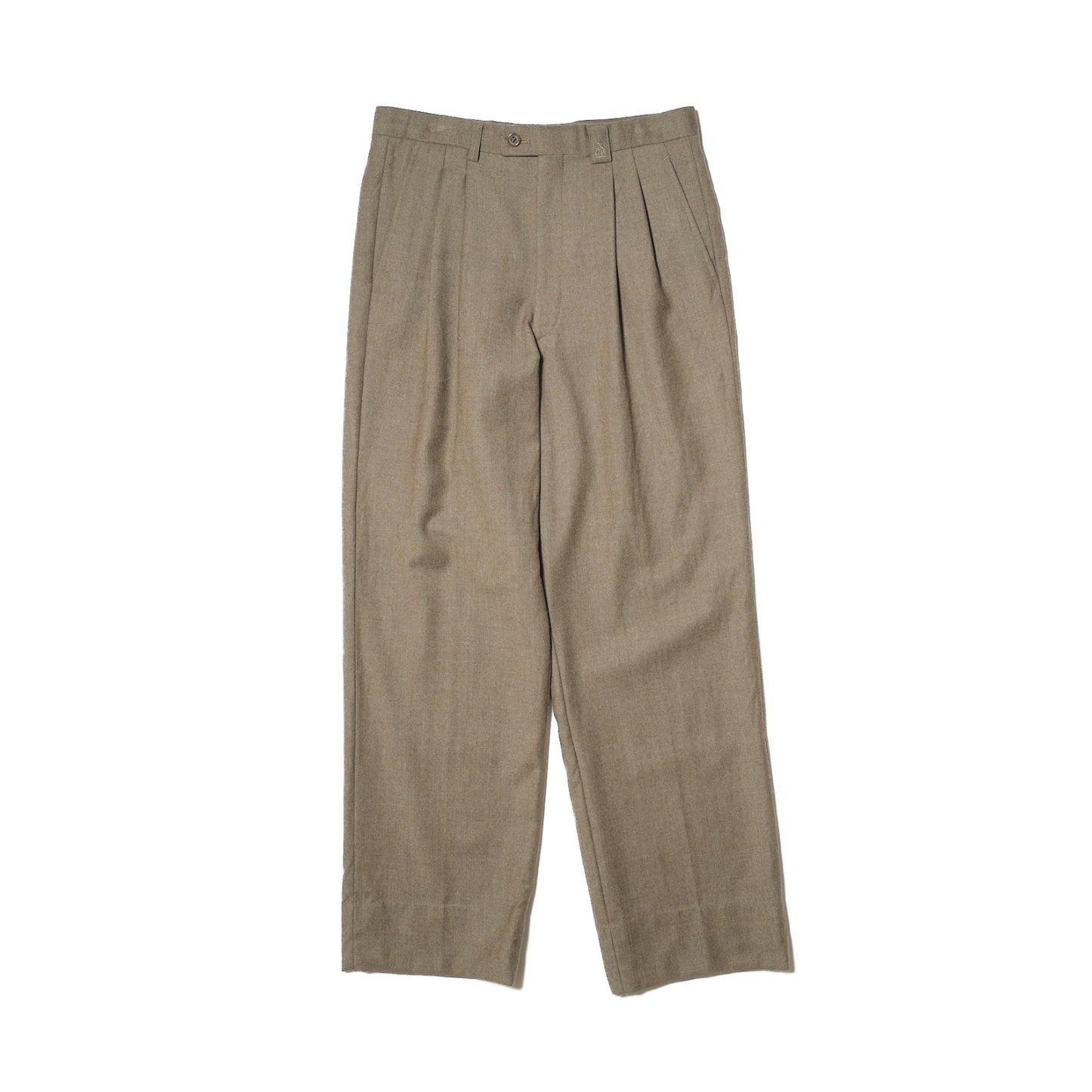 Tan Wool-Cashmere Slacks W30 L29 (LANVIN PARIS / Japan, c.1990s)