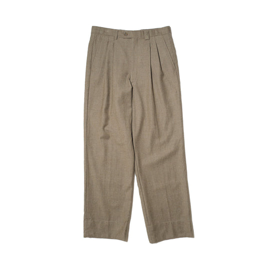 Tan Wool-Cashmere Slacks W30 L29 (LANVIN PARIS / Japan, c.1990s)