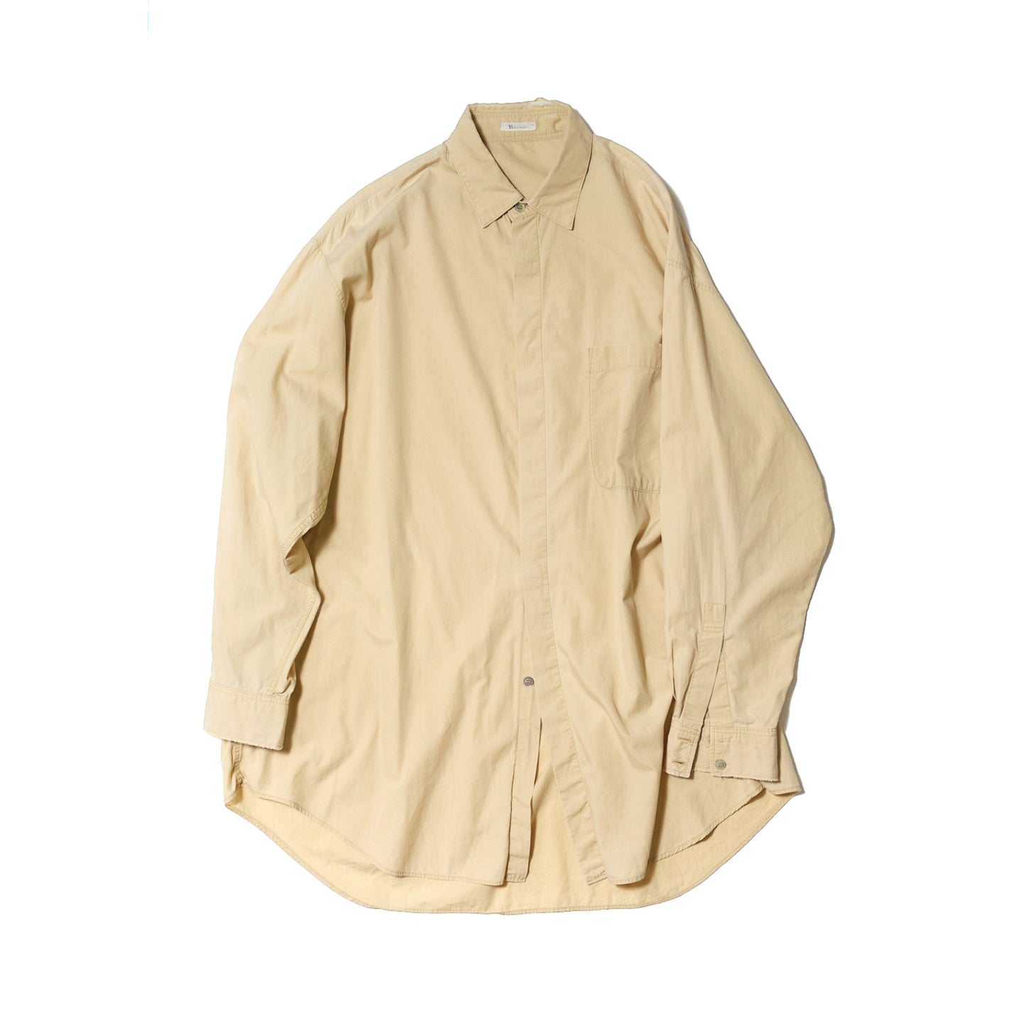 Sand Cotton Oversized Shirt — Y's for men (c.1980s–1990s)