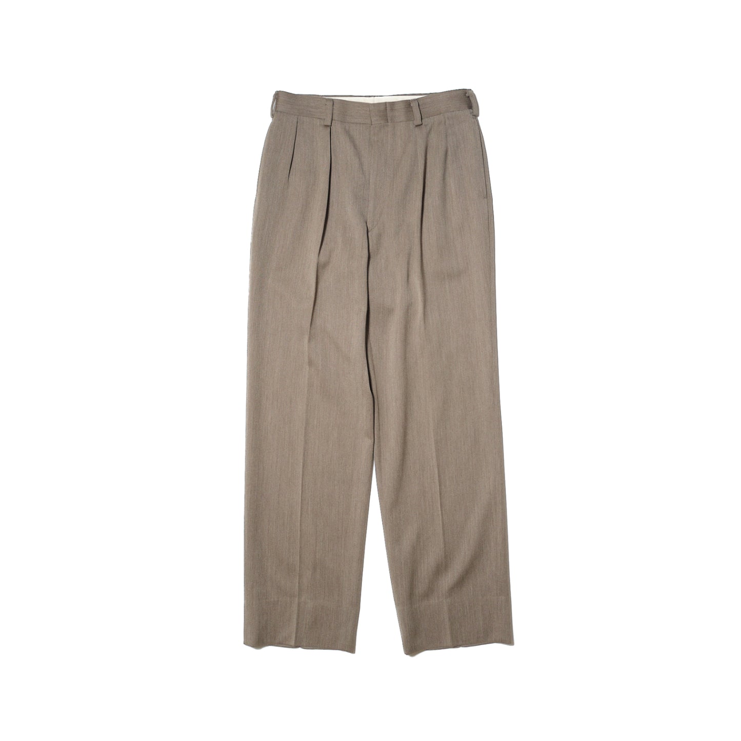 Greige Wool Slacks W31 L30 (J. Press / New England Model, Made in Japan, c.1990s–2000s)