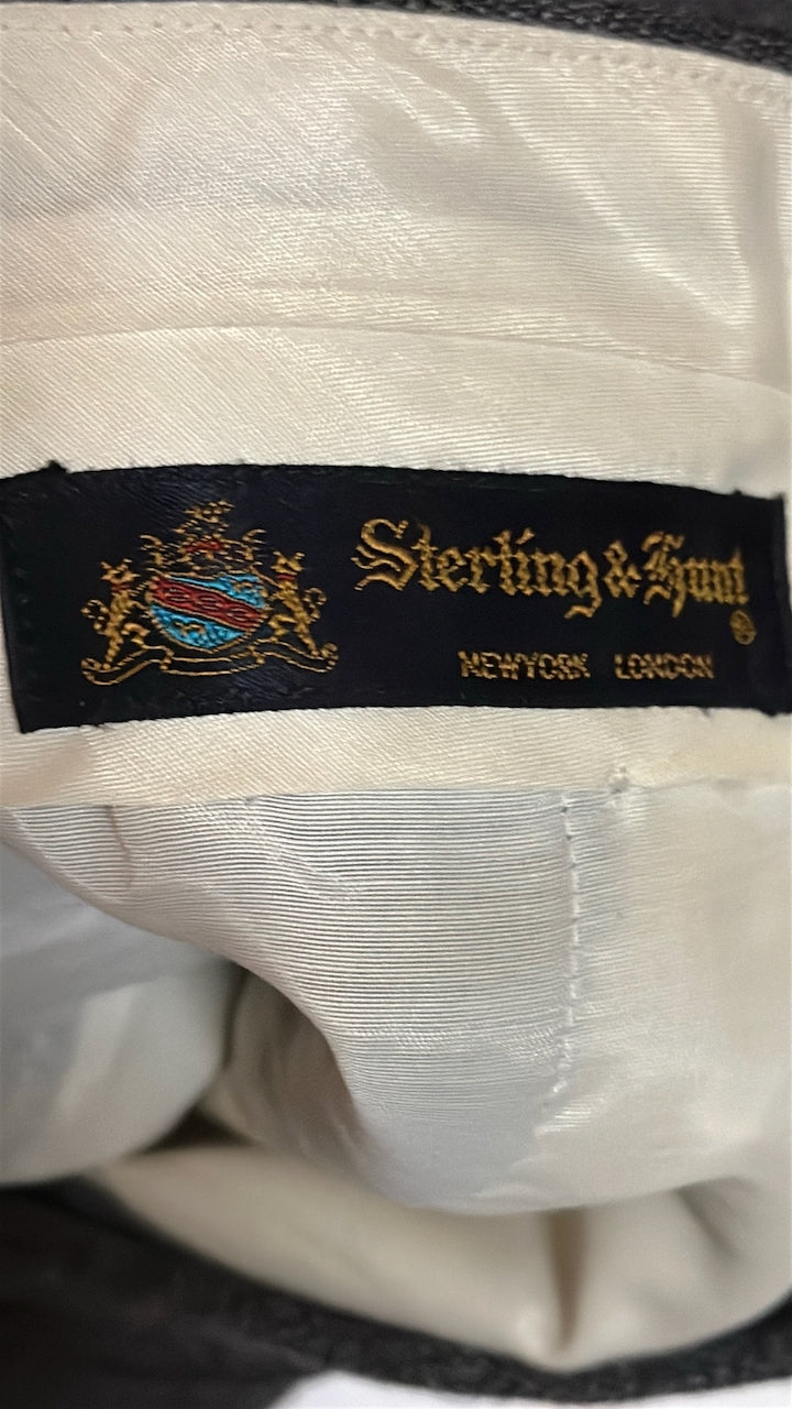 Charcoal Wool Slacks W28 L29 (Sterling & Hunt / New York–London, c.1980s–1990s)