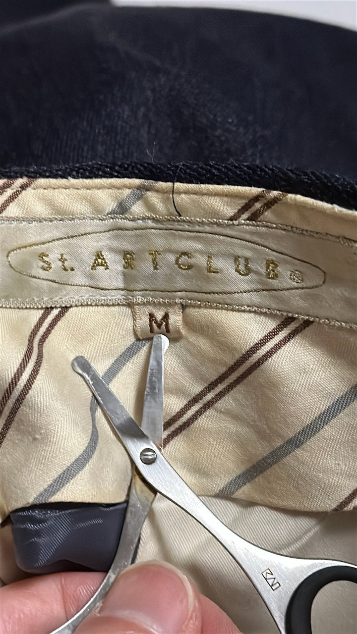 Dark Navy Wool Slacks W29 L29 (St.ART CLUB / Japan, c.1980s–1990s)