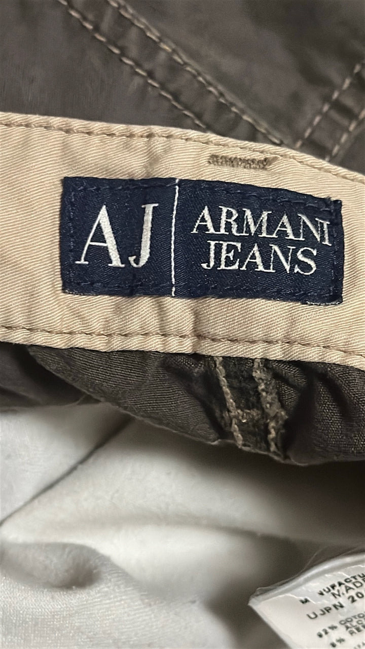 Dark Brown Cotton Utility Pants W29 L28 — Armani Jeans (Romania, c.2000s)