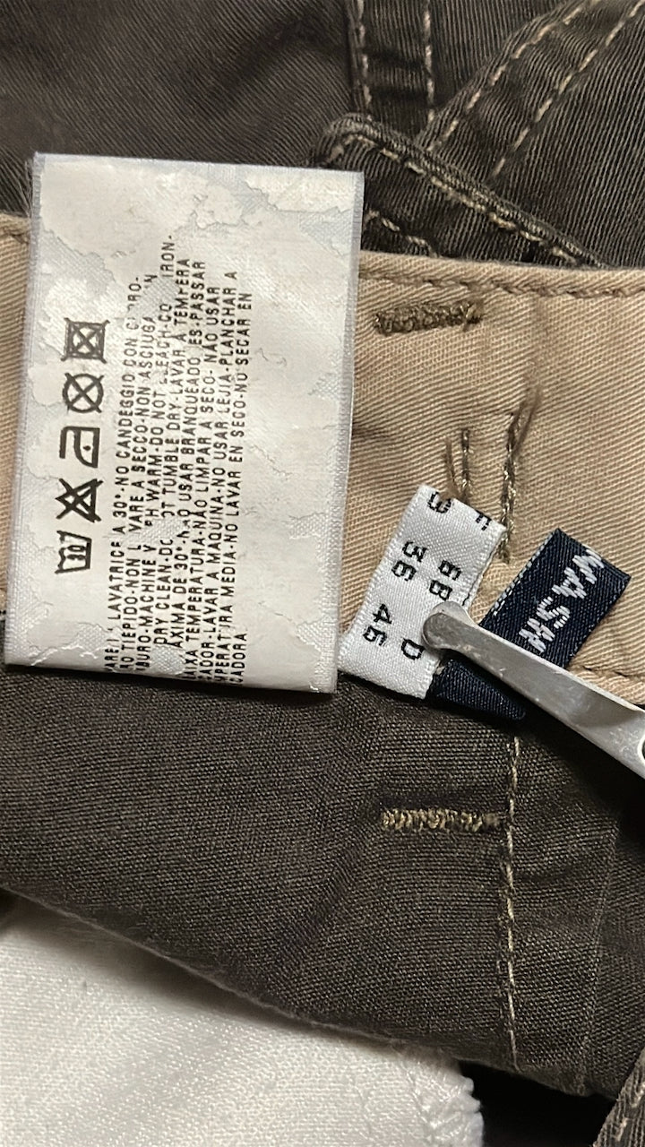 Dark Brown Cotton Utility Pants W29 L28 — Armani Jeans (Romania, c.2000s)
