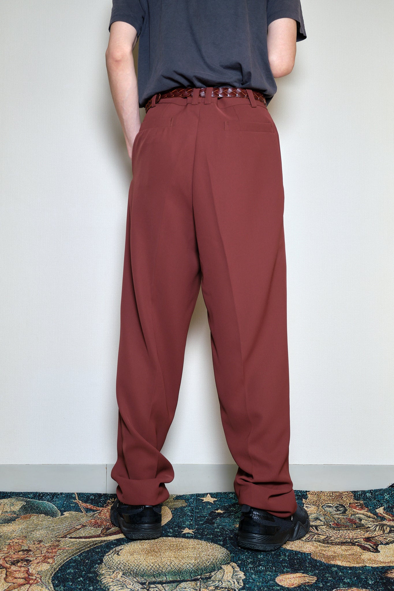 Burgundy Slacks Polyester 100% LL