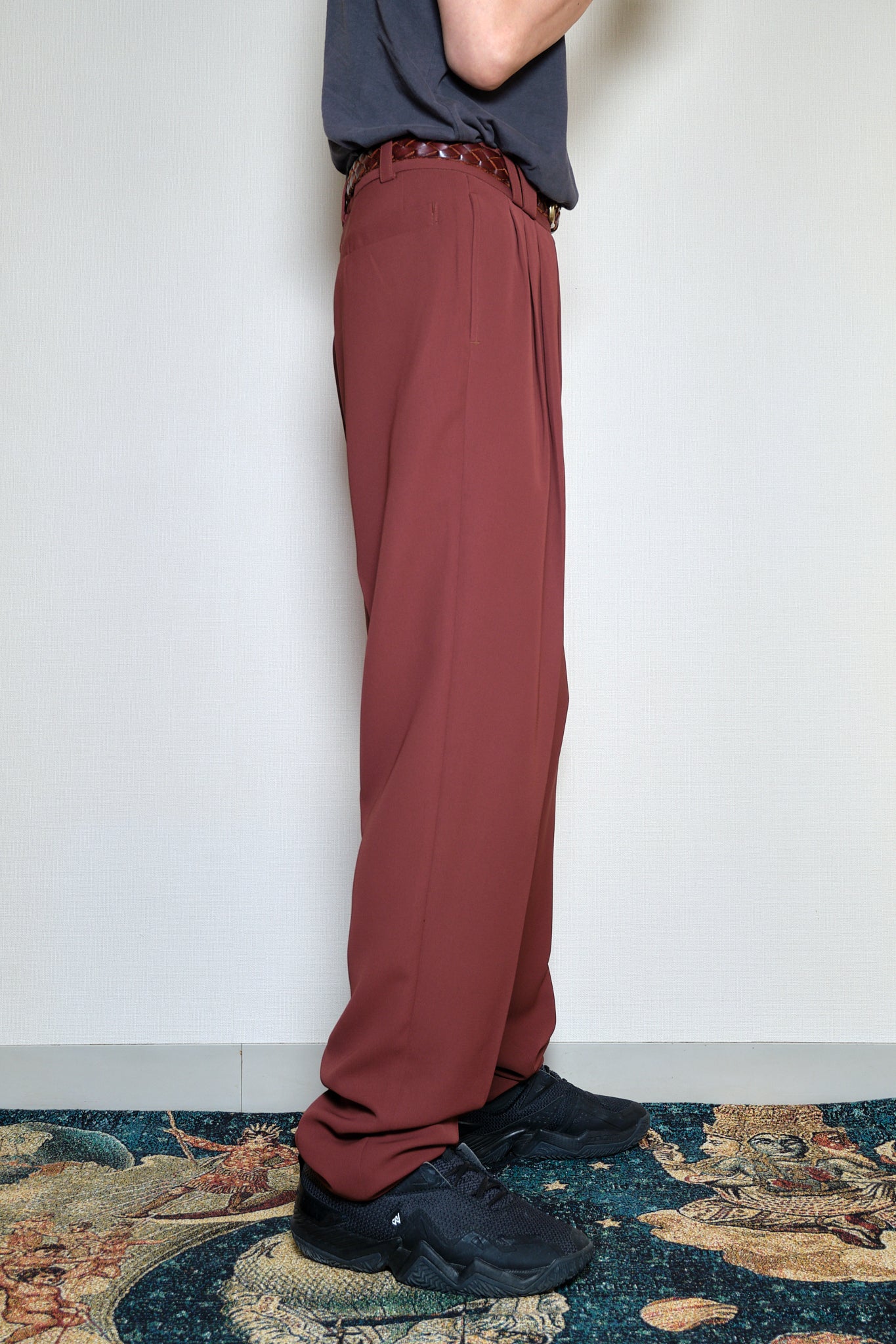 Burgundy Slacks Polyester 100% LL