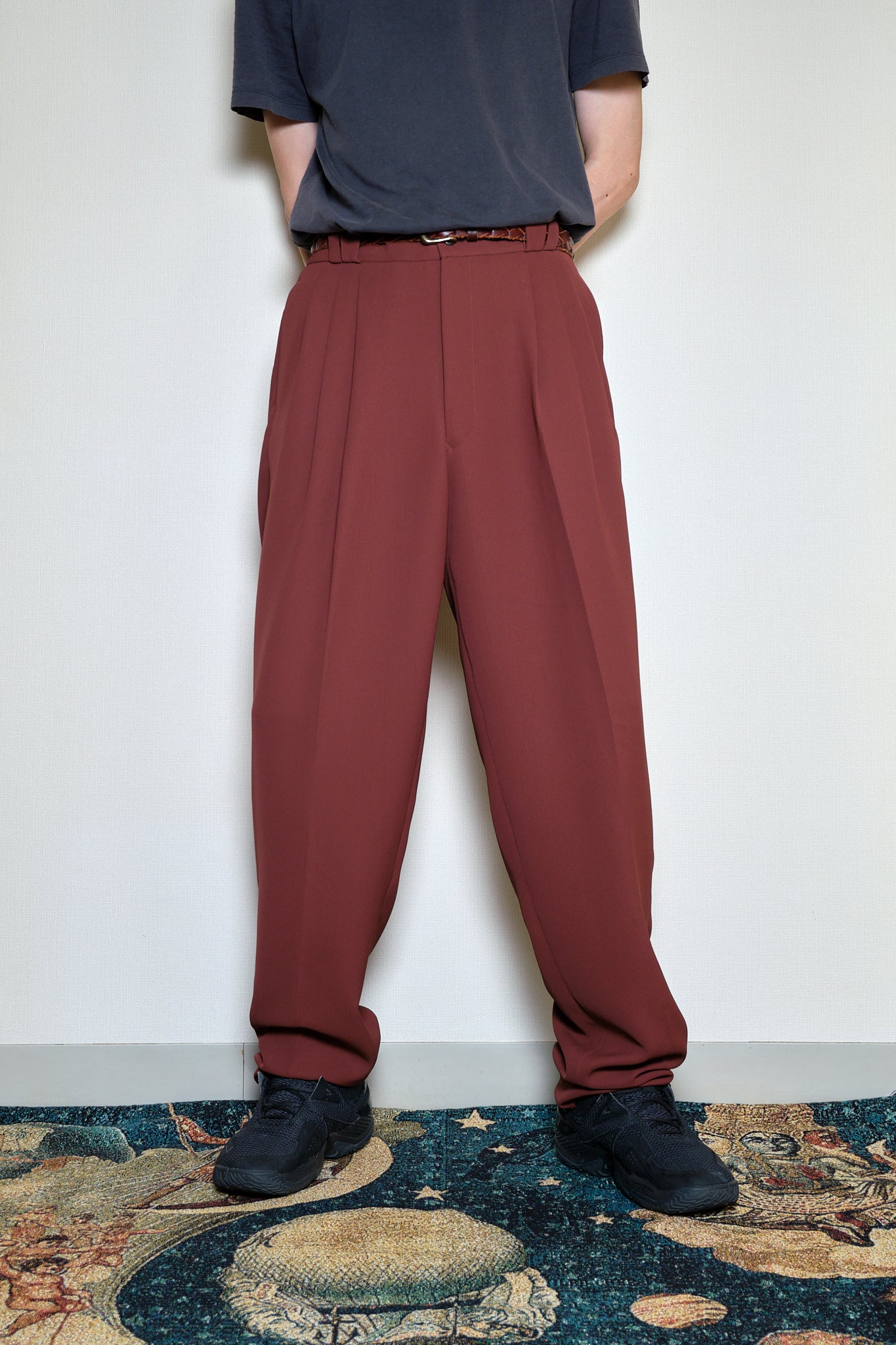 Burgundy Slacks Polyester 100% LL