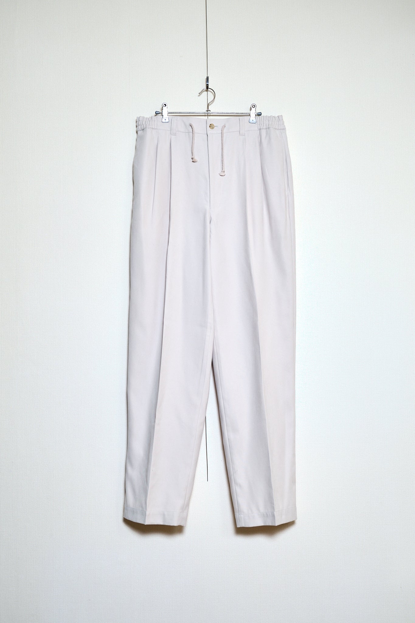 Ecru Beige Polyester Slacks L