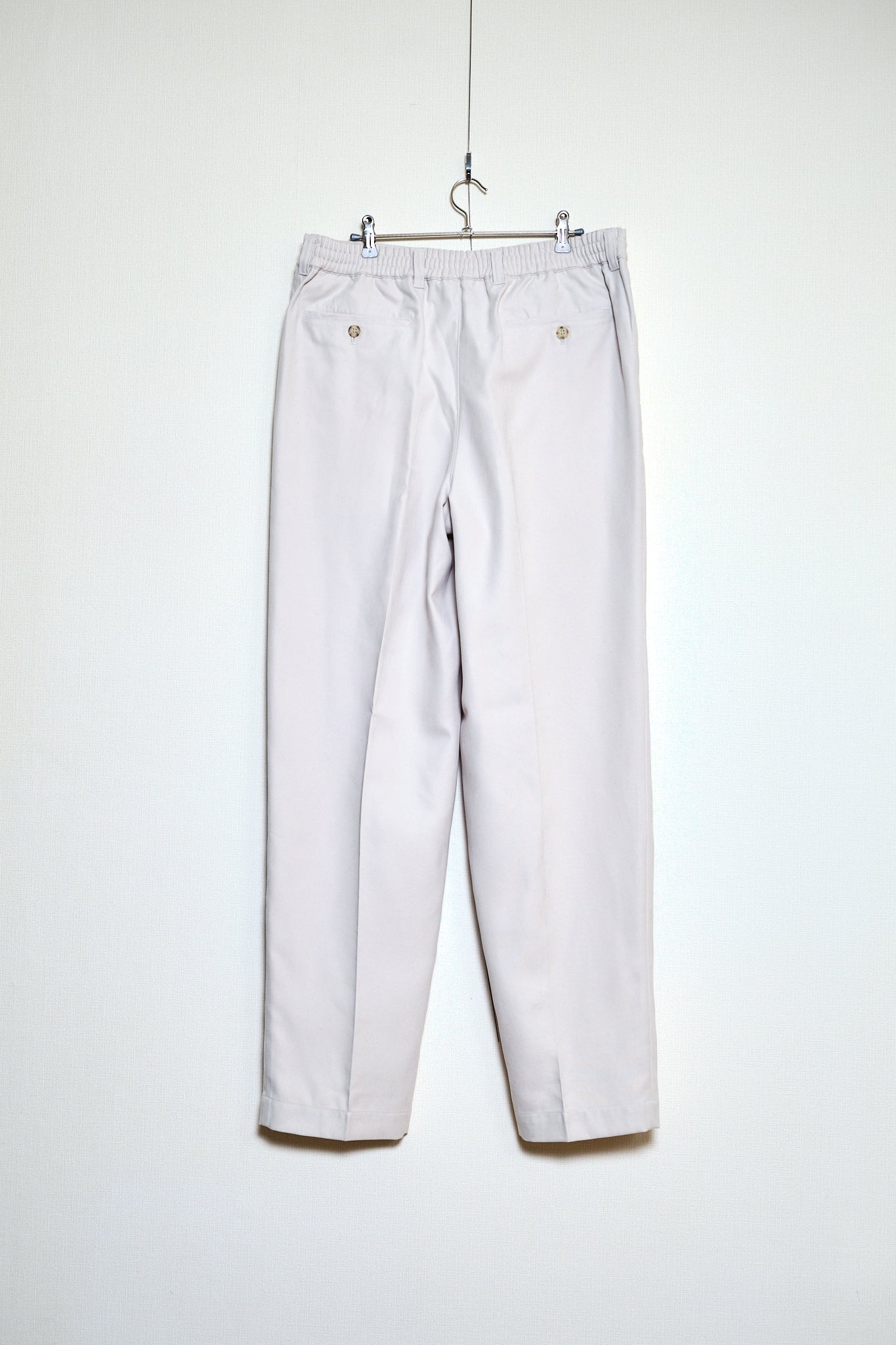 Ecru Beige Polyester Slacks L