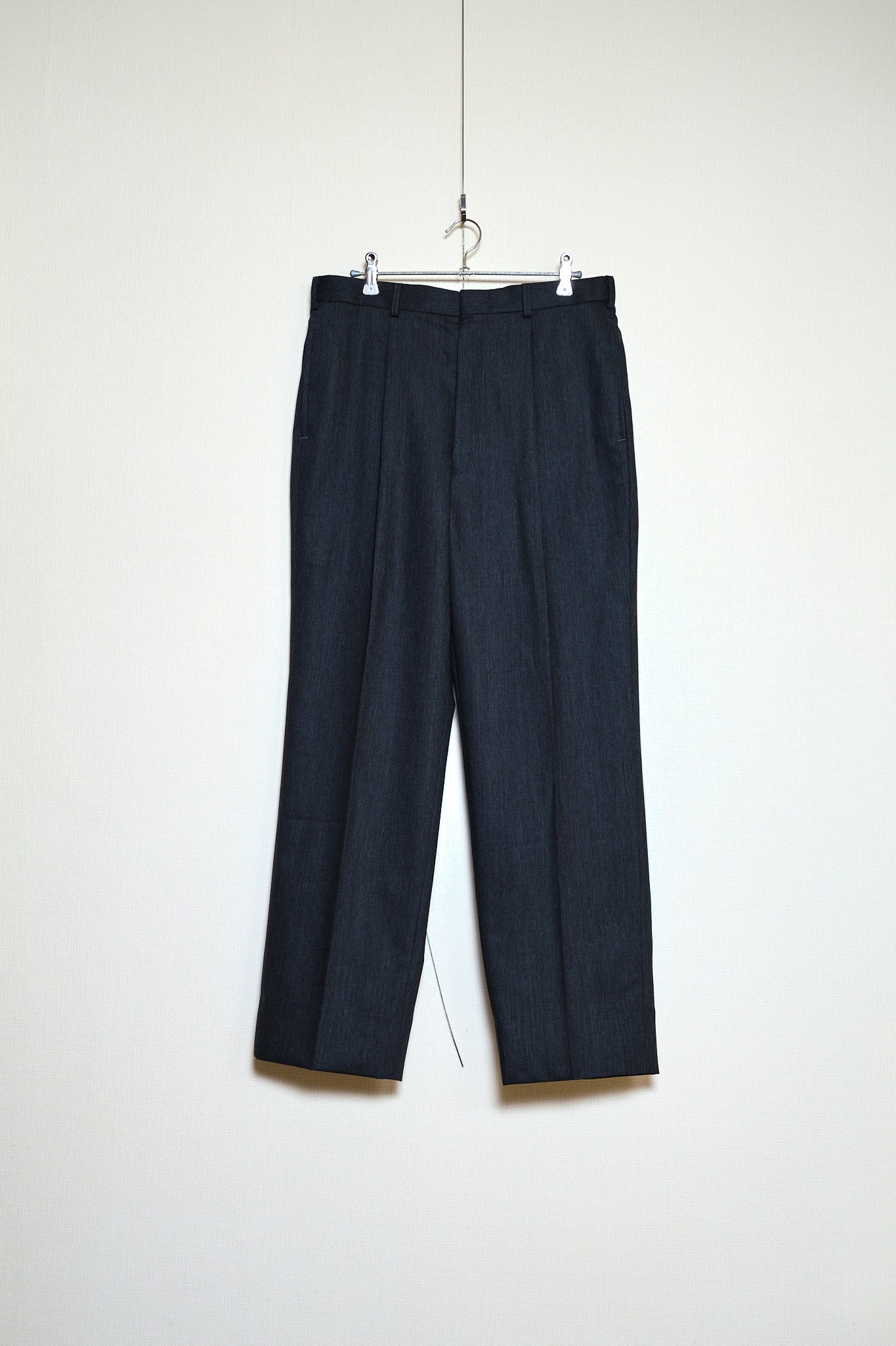 Dark Grey Wool Slacks Japan