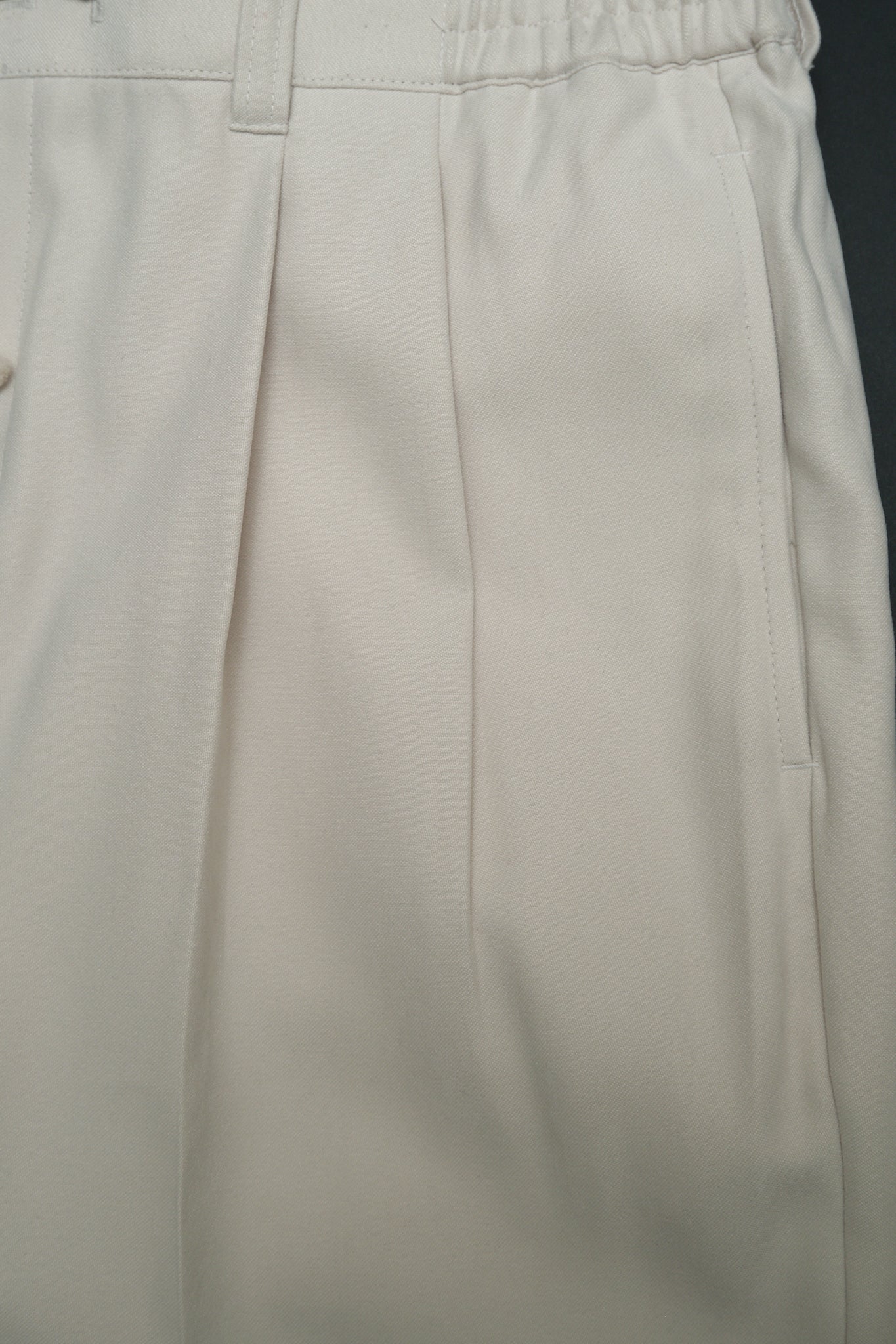Ecru Beige Polyester Slacks L