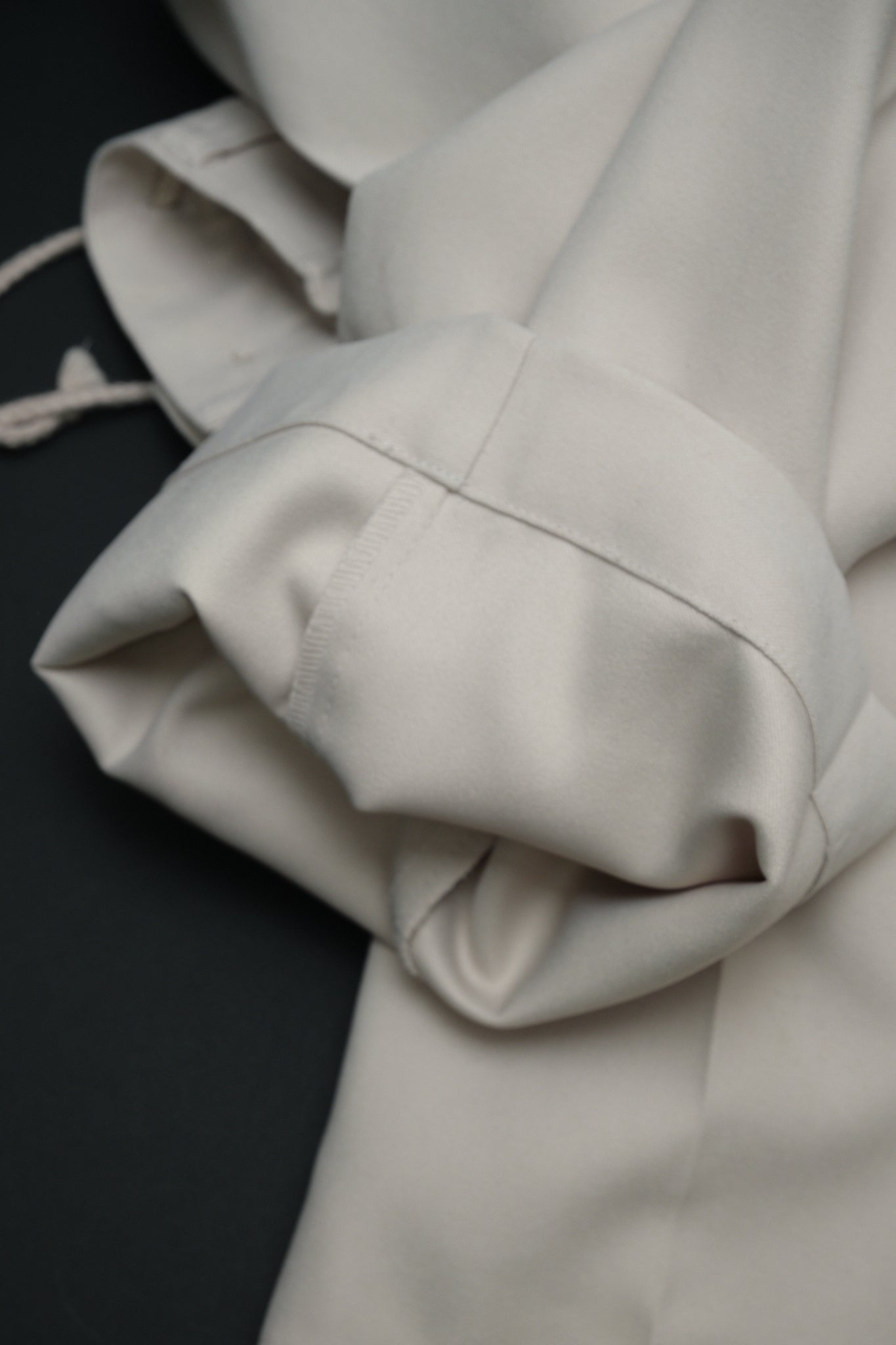 Ecru Beige Polyester Slacks L