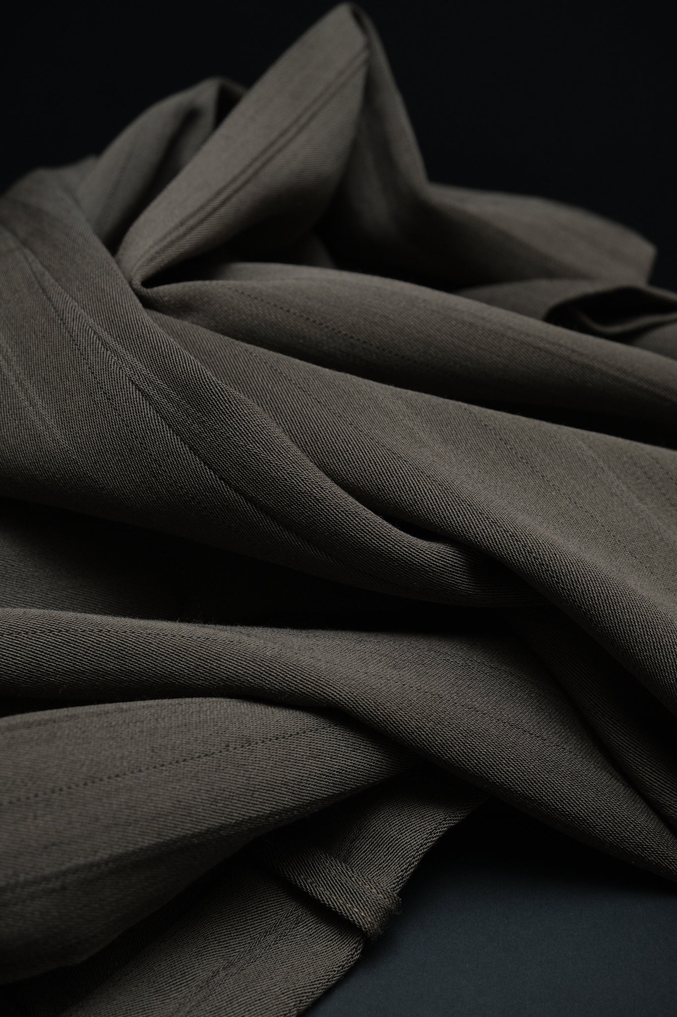 Brown Stripe Wool Slacks Japan