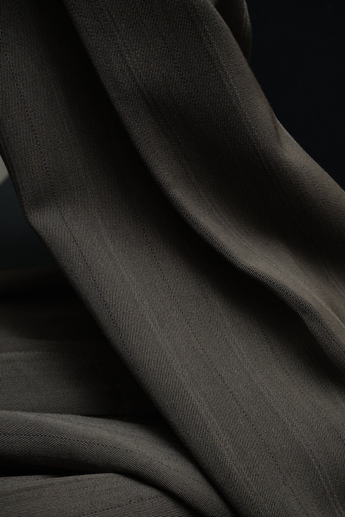 Brown Stripe Wool Slacks Japan