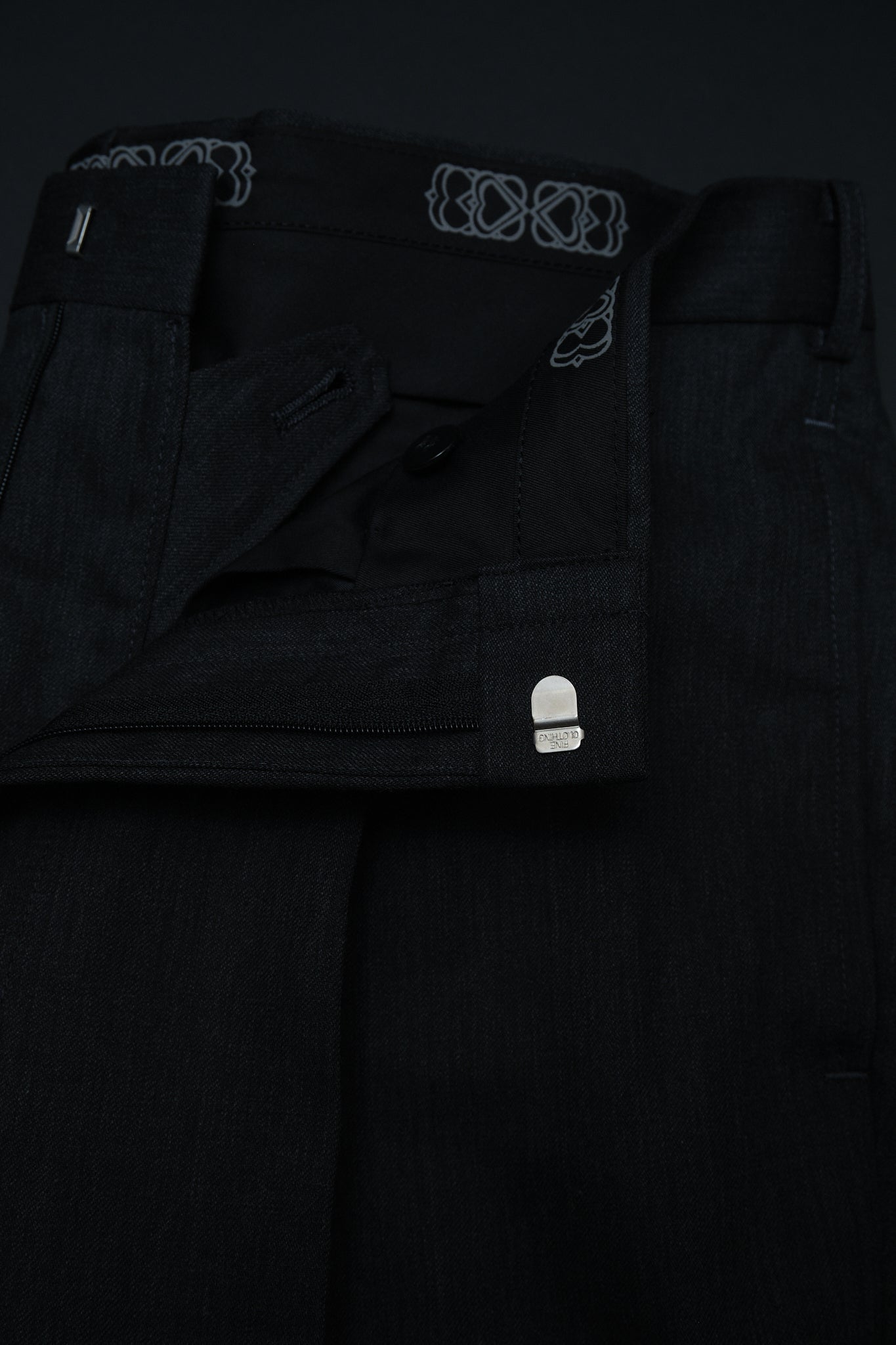 Dark Grey Wool Slacks Japan