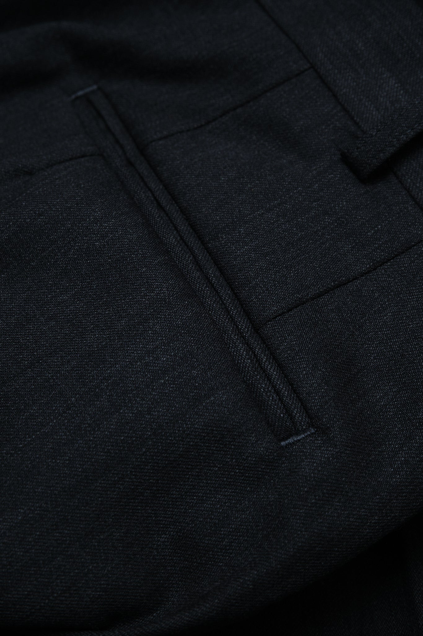 Dark Grey Wool Slacks Japan