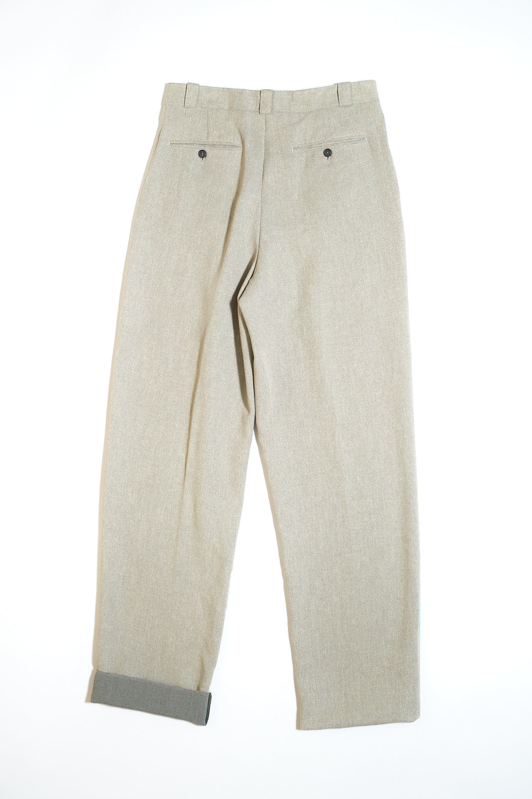 Greige Italian Fabric Slacks W32 L36 (Italian Fabric / Made in Japan, c.1990s)