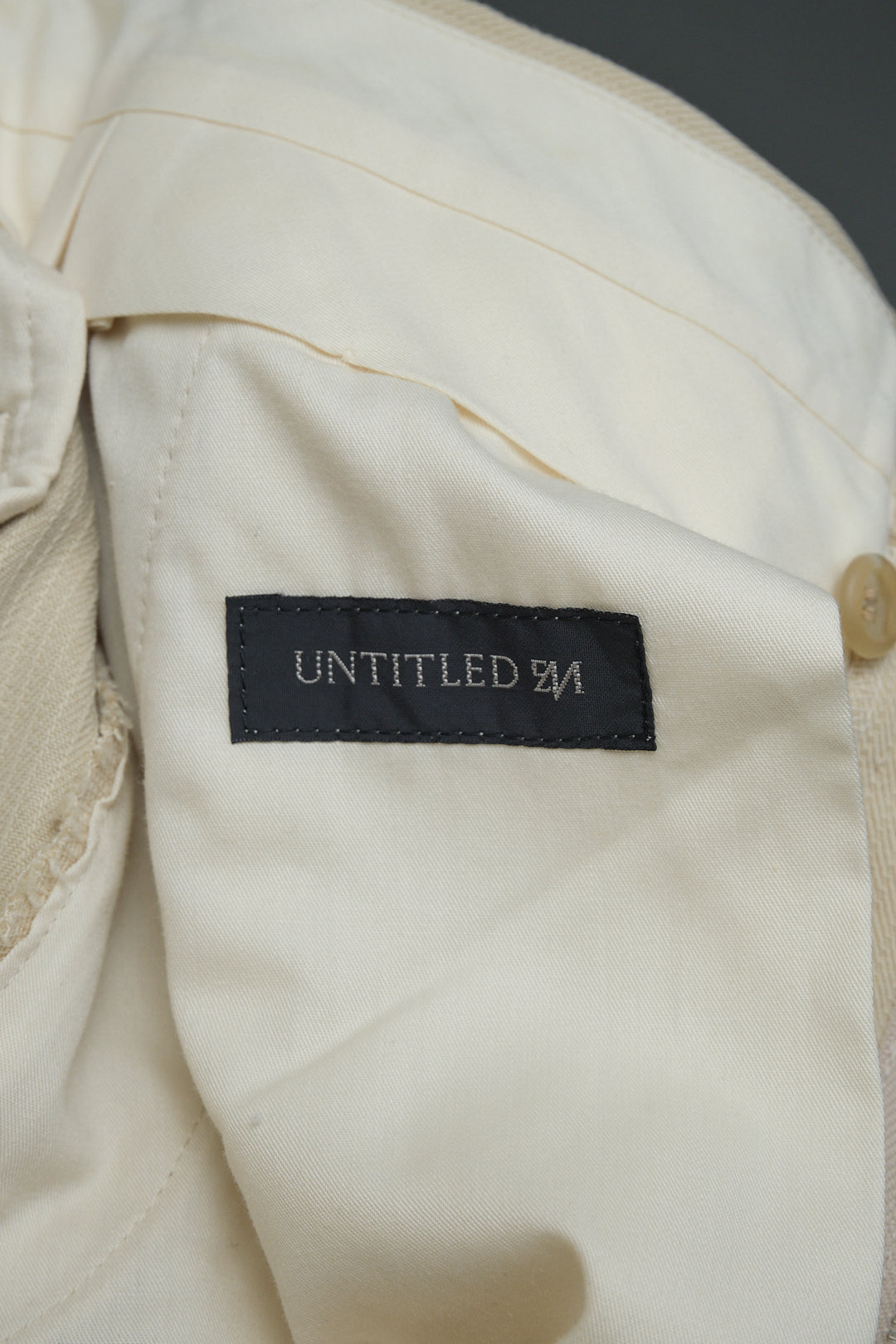 Beige Tencel Slacks W30 L31 (UNTITLED / Japan, c.1990s)