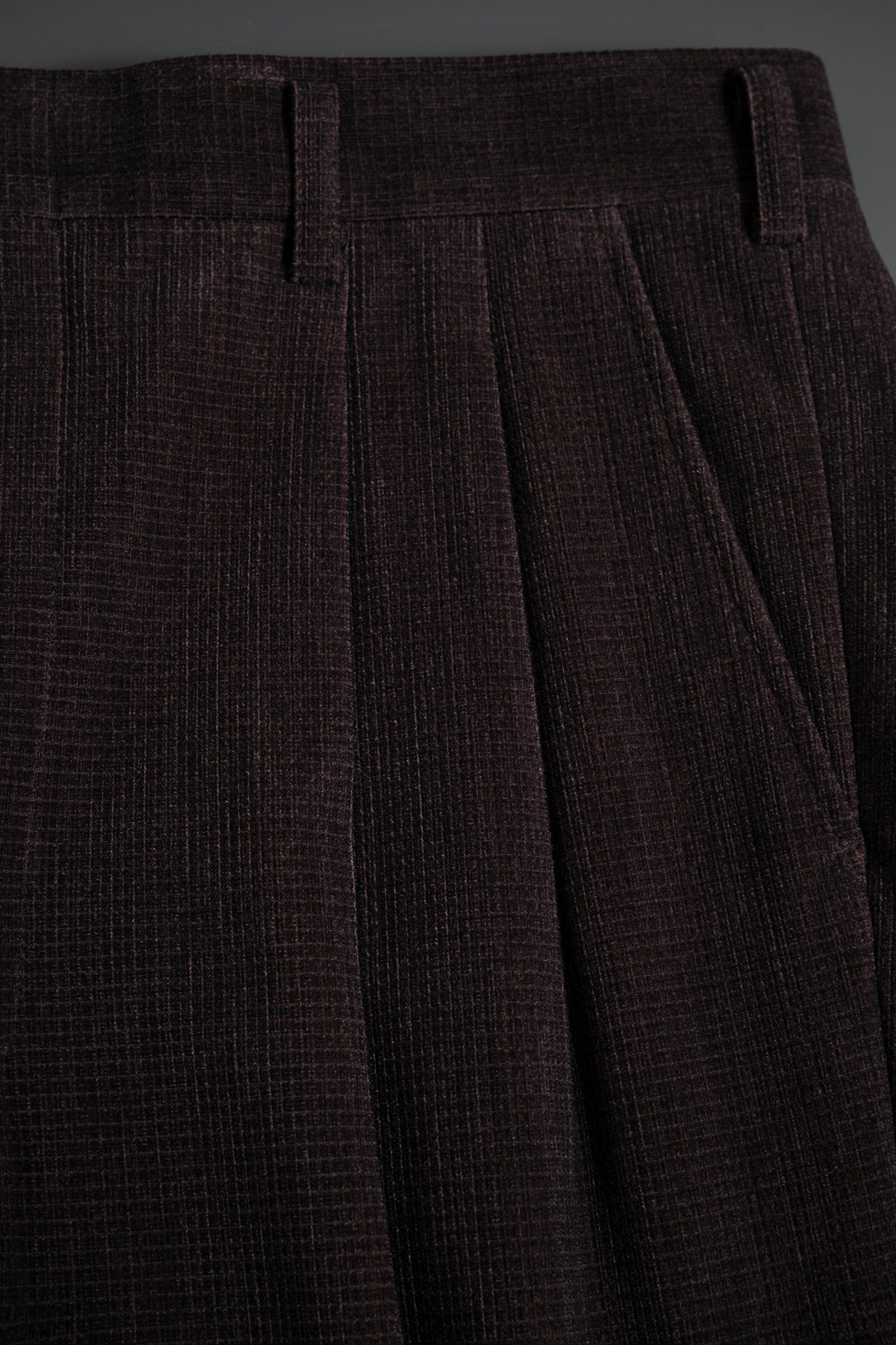 Dark Brown Polyester Slacks W33 L28 / Made in Japan / Early 2000s