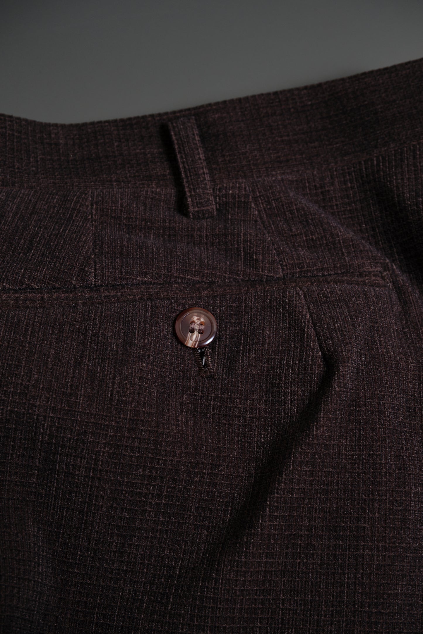 Dark Brown Polyester Slacks W33 L28 / Made in Japan / Early 2000s