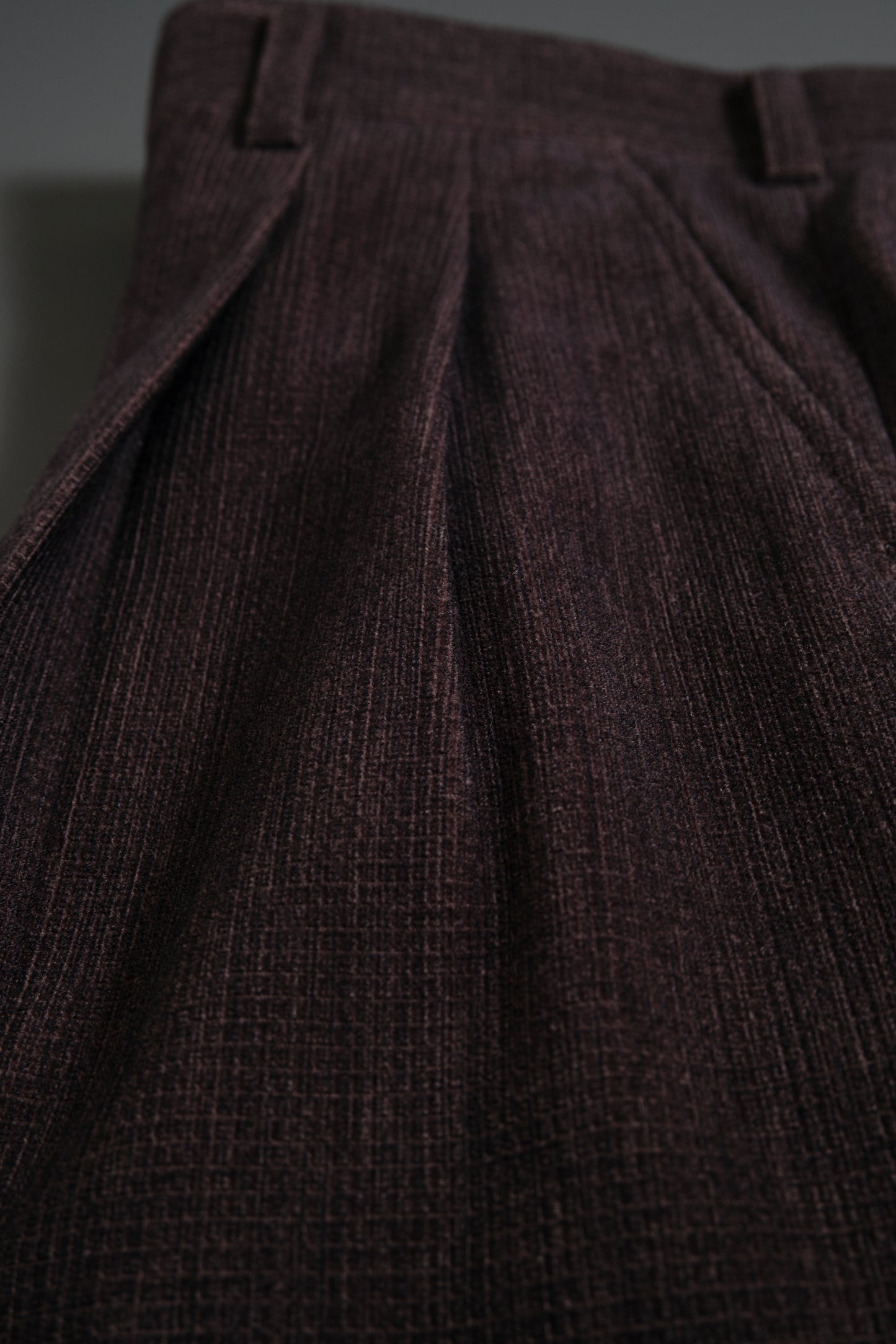 Dark Brown Polyester Slacks W33 L28 / Made in Japan / Early 2000s