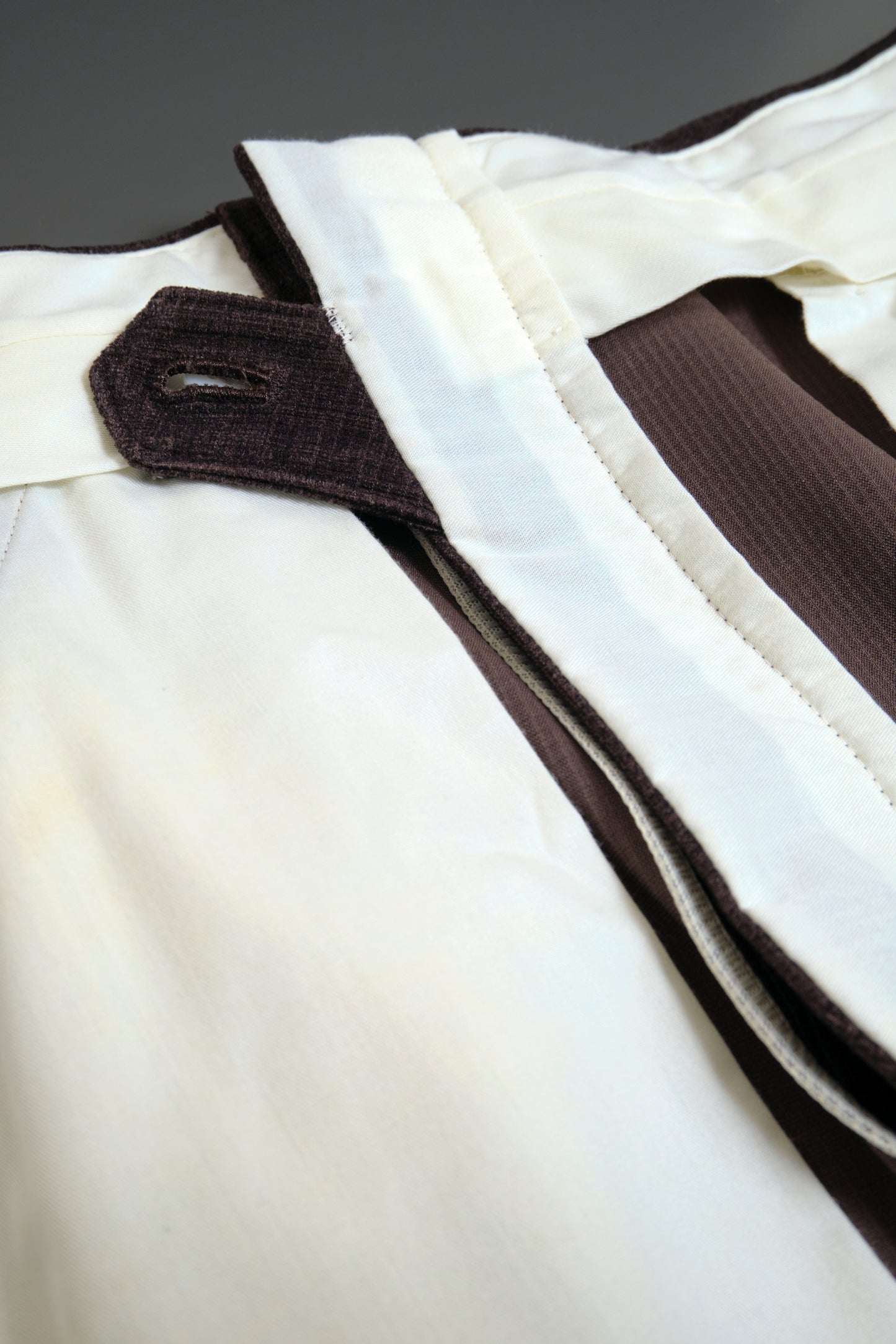 Dark Brown Polyester Slacks W33 L28 / Made in Japan / Early 2000s