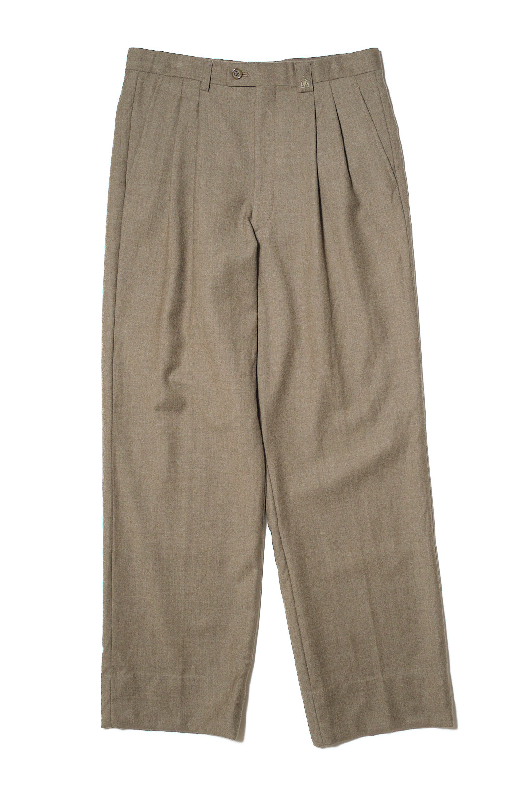 Tan Wool-Cashmere Slacks W30 L29 (LANVIN PARIS / Japan, c.1990s)