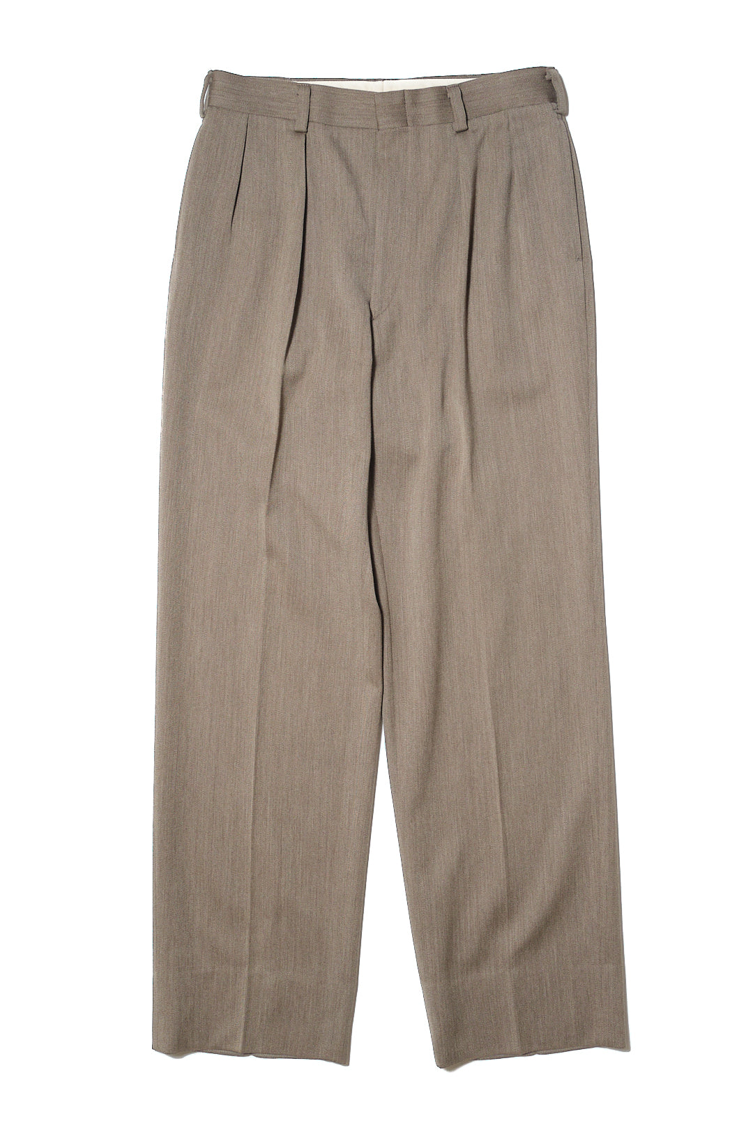 Greige Wool Slacks W31 L30 (J. Press / New England Model, Made in Japan, c.1990s–2000s)