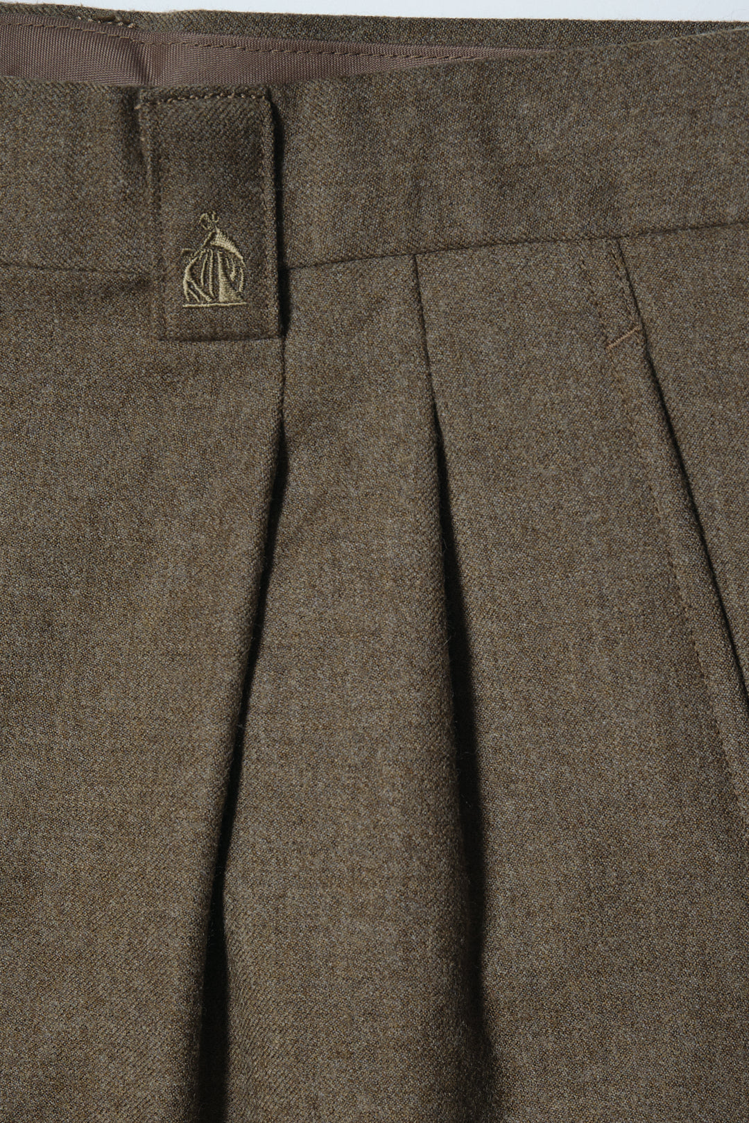 Tan Wool-Cashmere Slacks W30 L29 (LANVIN PARIS / Japan, c.1990s)