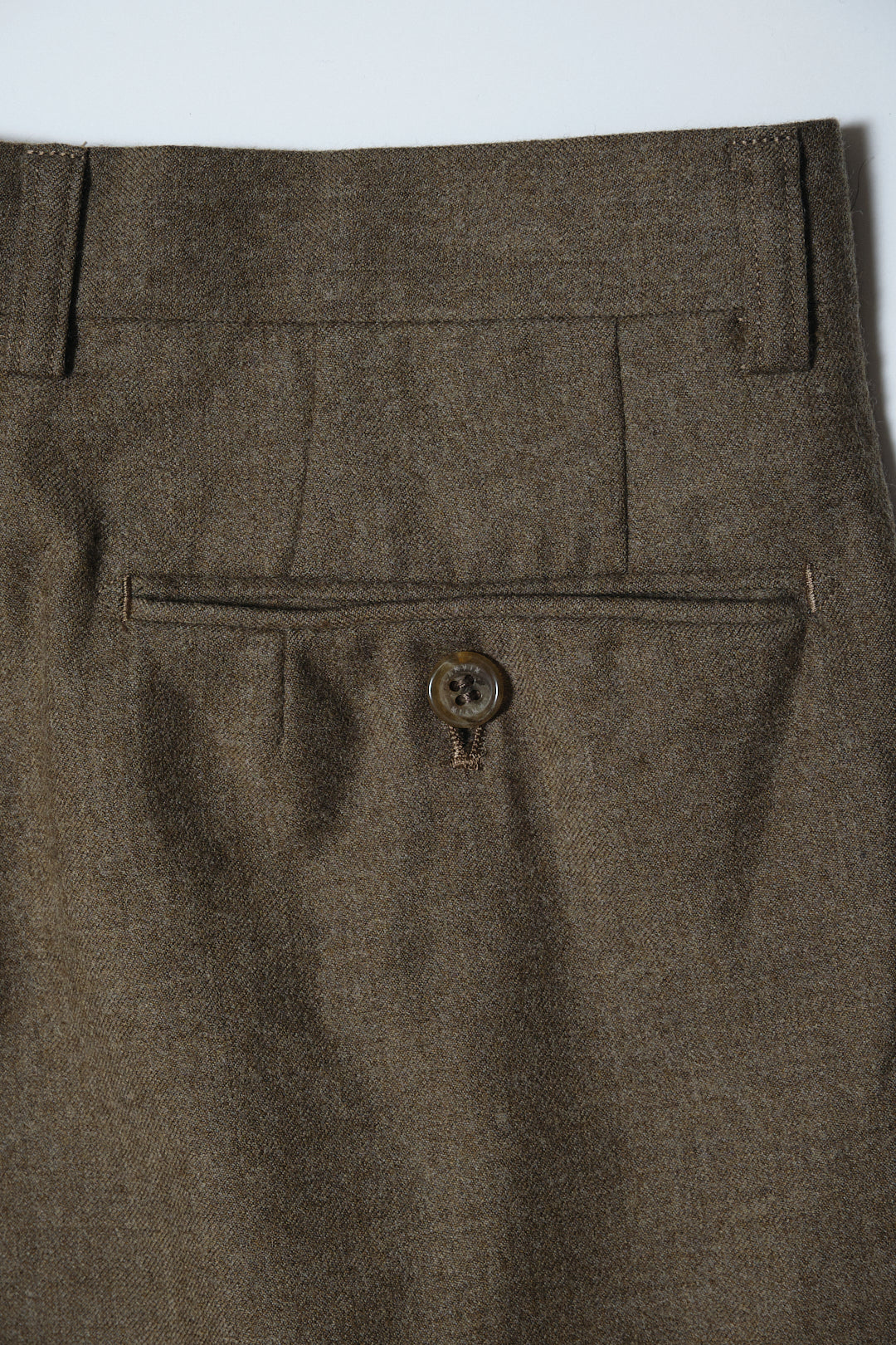 Tan Wool-Cashmere Slacks W30 L29 (LANVIN PARIS / Japan, c.1990s)