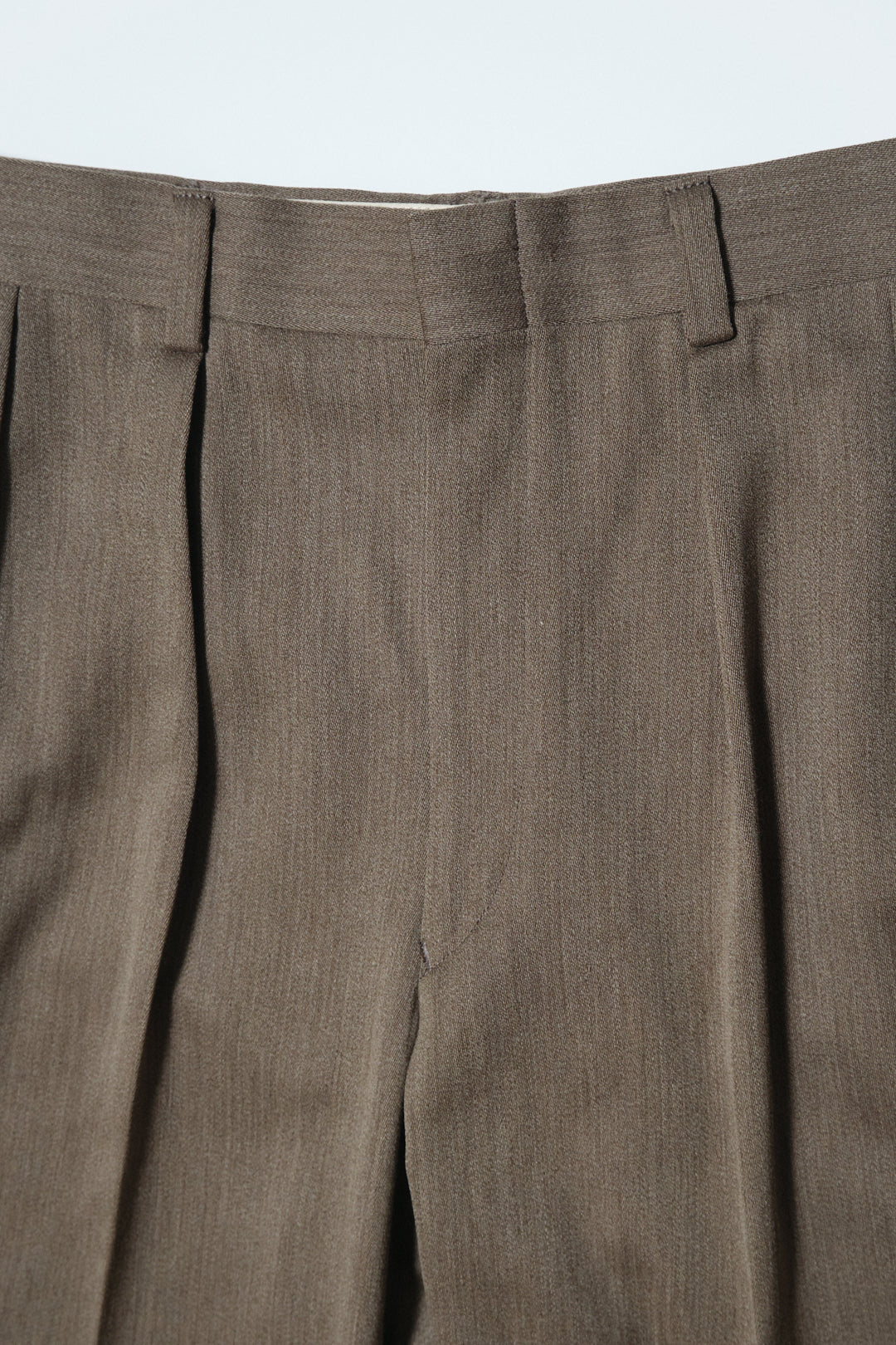 Greige Wool Slacks W31 L30 (J. Press / New England Model, Made in Japan, c.1990s–2000s)