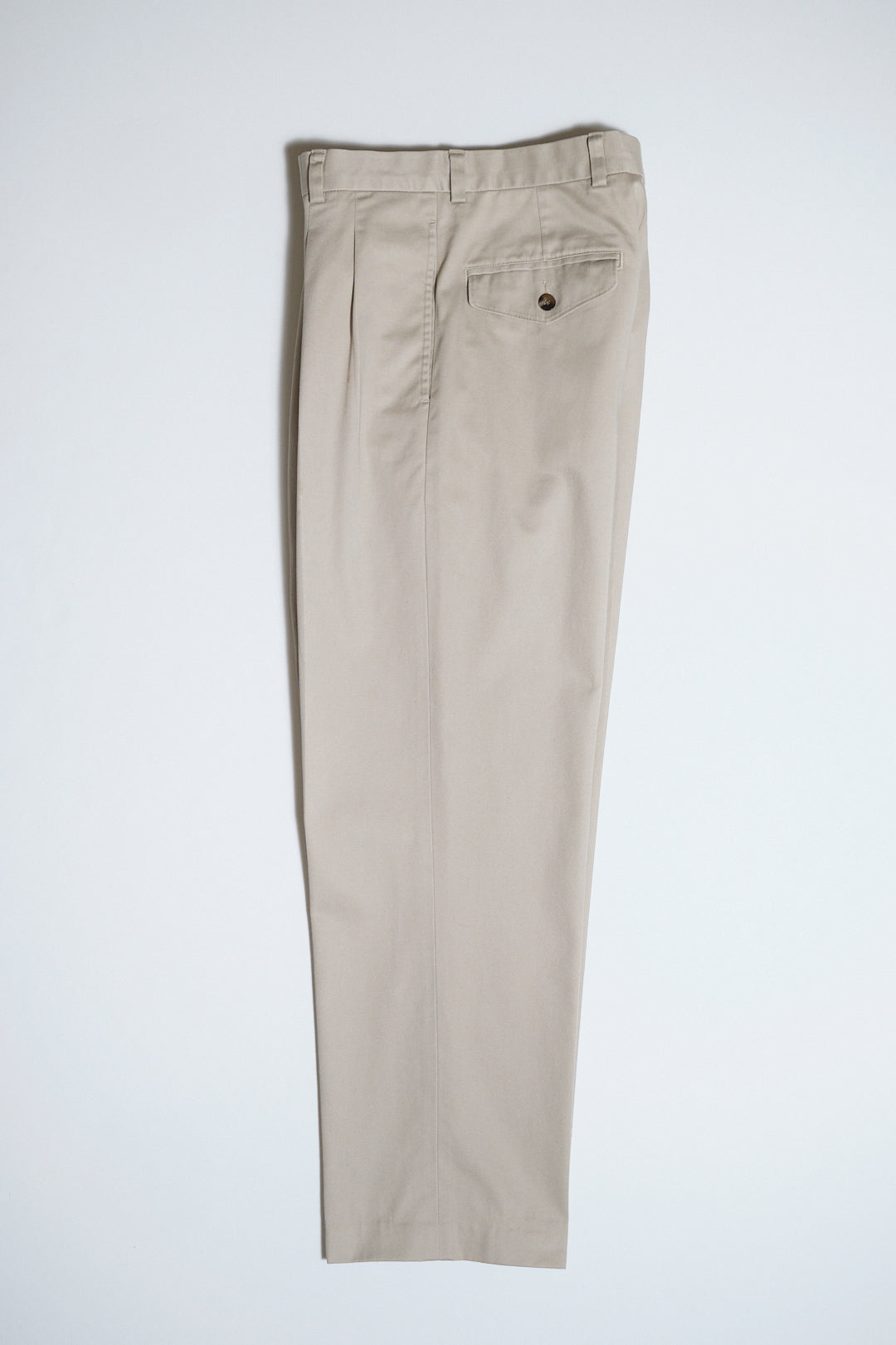 Khaki Cotton Chino Pants W29 L28 (L.L.Bean / Hong Kong, c.1980s–1990s)