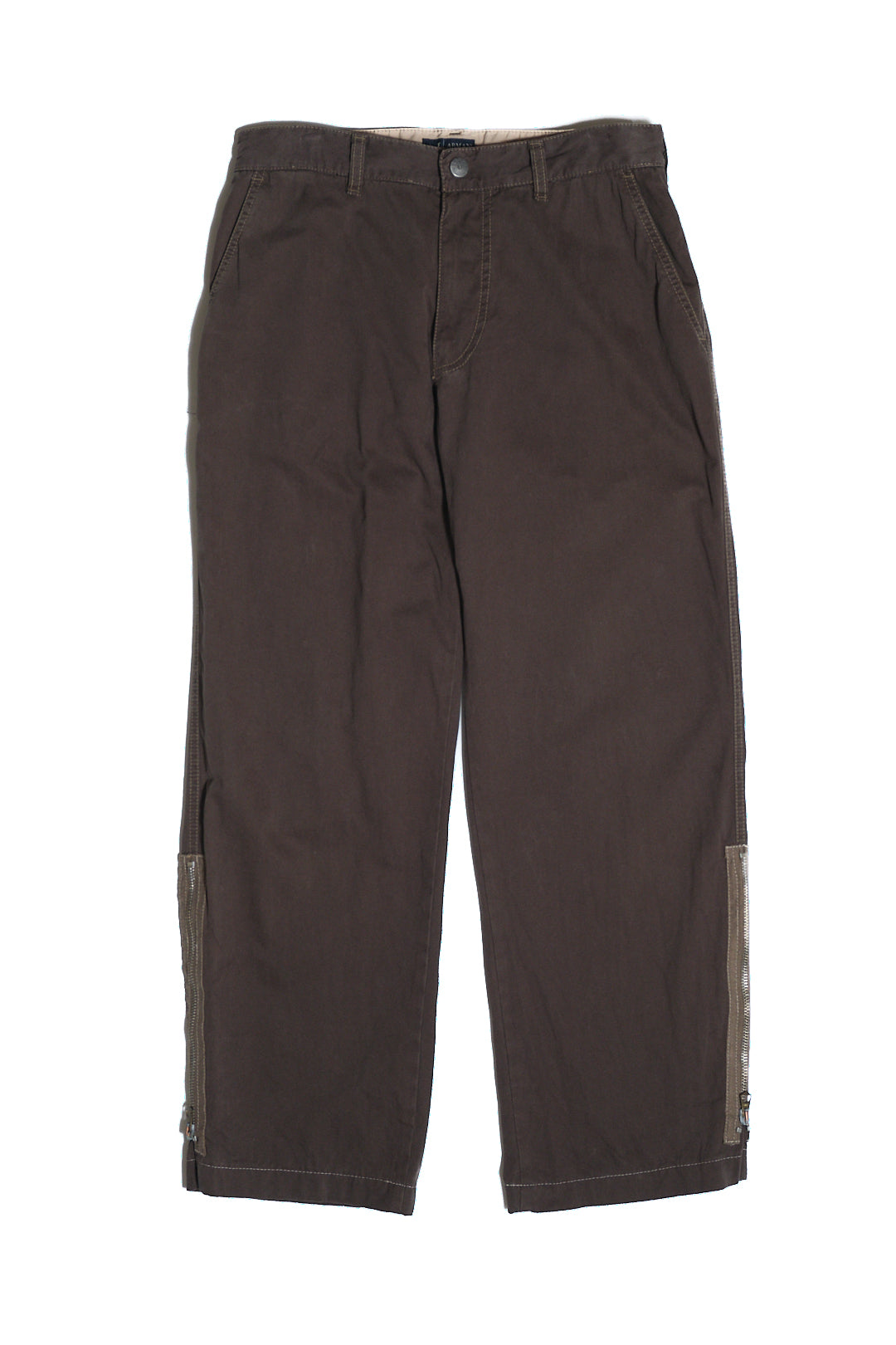 Dark Brown Cotton Utility Pants W29 L28 — Armani Jeans (Romania, c.2000s)