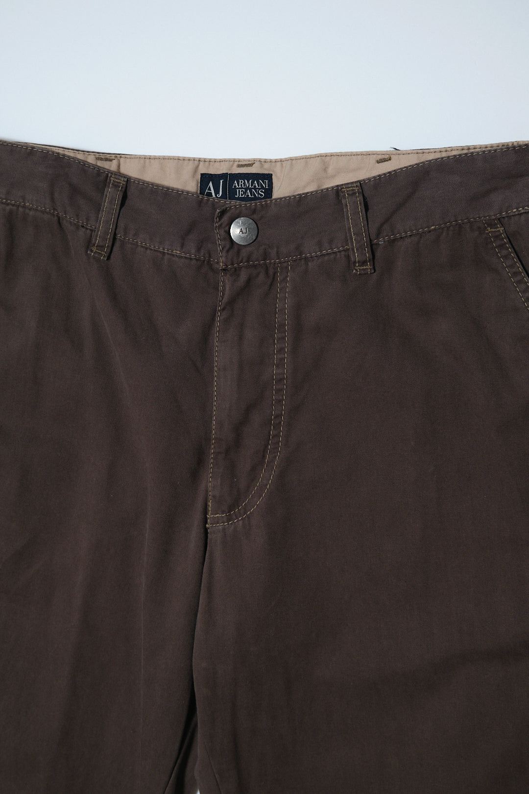 Dark Brown Cotton Utility Pants W29 L28 — Armani Jeans (Romania, c.2000s)