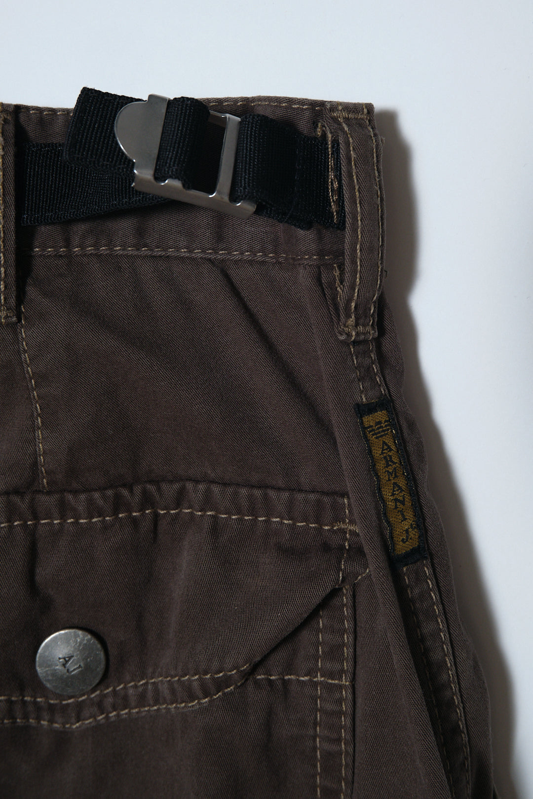 Dark Brown Cotton Utility Pants W29 L28 — Armani Jeans (Romania, c.2000s)
