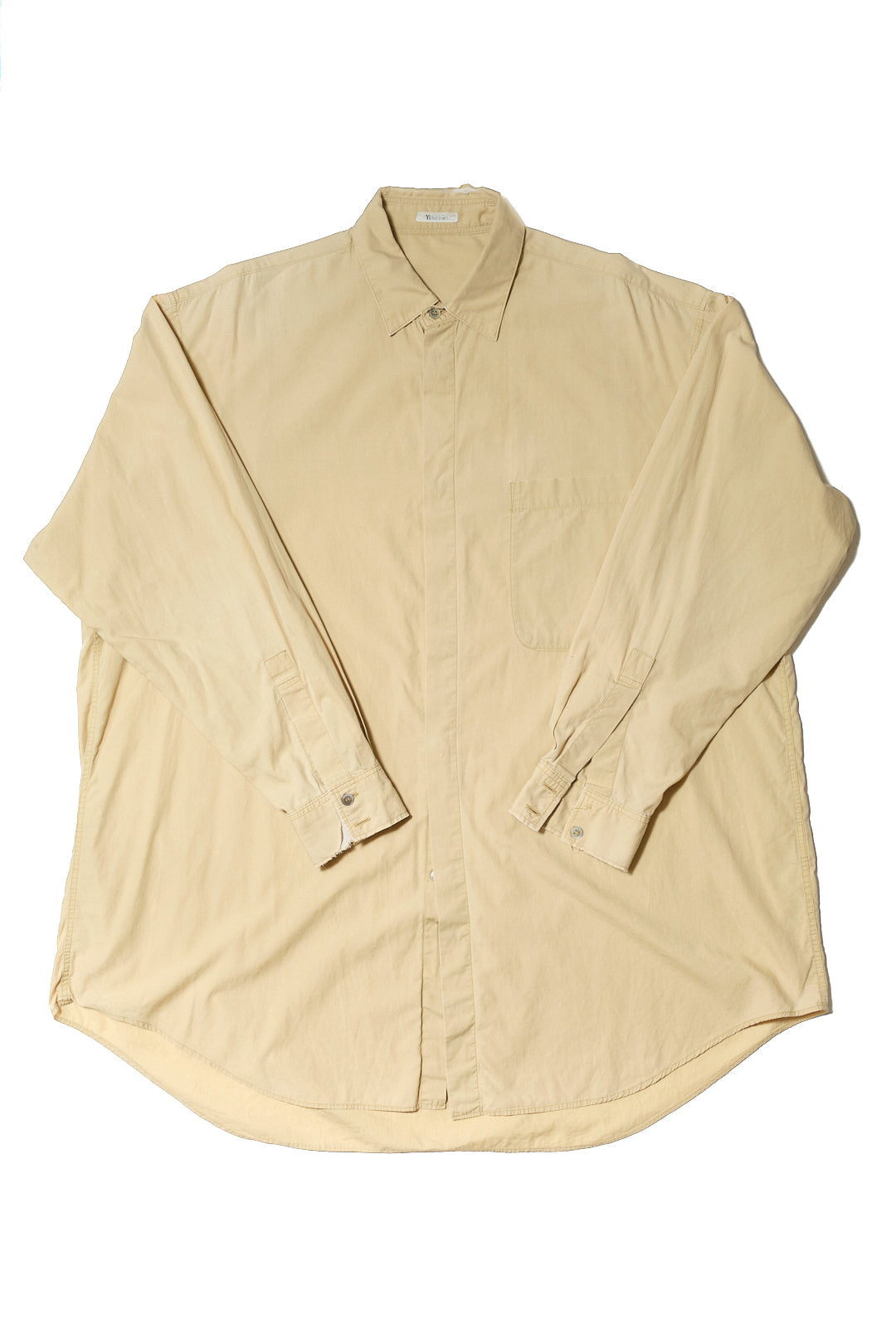 Sand Cotton Oversized Shirt — Y's for men (c.1980s–1990s)