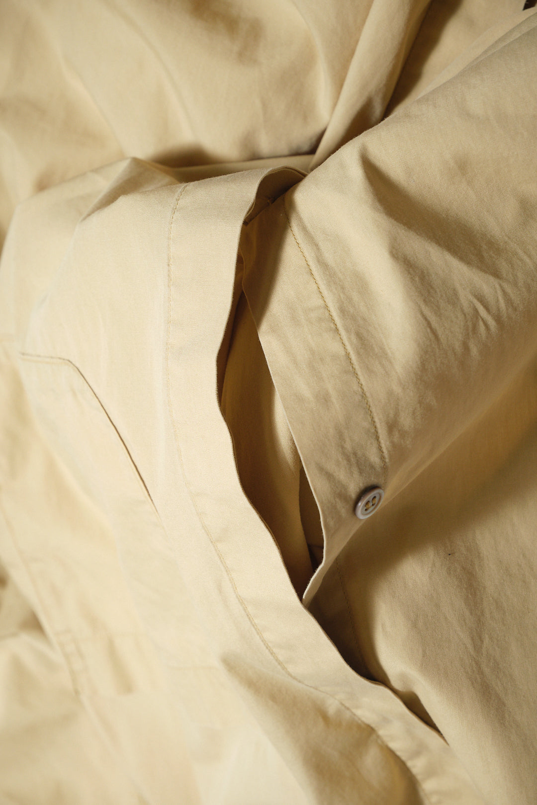 Sand Cotton Oversized Shirt — Y's for men (c.1980s–1990s)