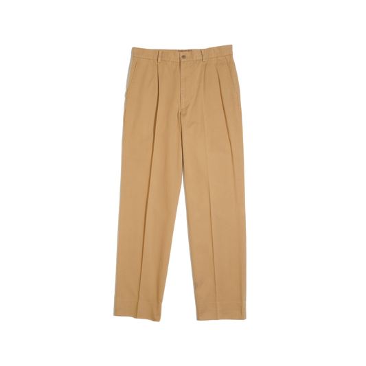 Brown Khaki Cotton Chino W33 L31 (Made in Japan, c.1990s)