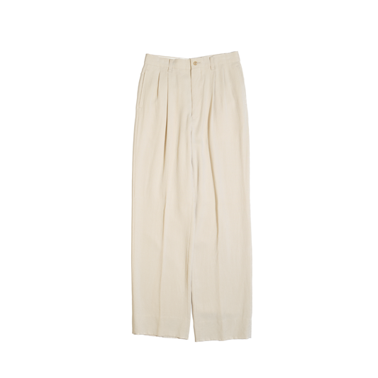 Beige Tencel Slacks W30 L31 (UNTITLED / Japan, c.1990s)