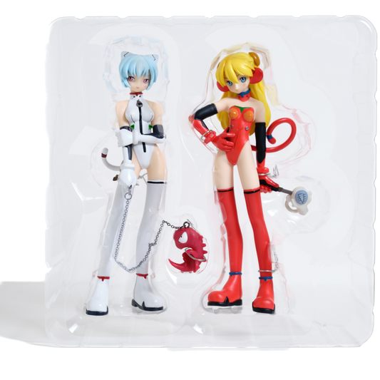 Wonder Showcase Plus “Grimrock MIX Edition” Rei Ayanami & Asuka Langley Figure Set (Neon Genesis Evangelion / Late 1990s–Early 2000s)