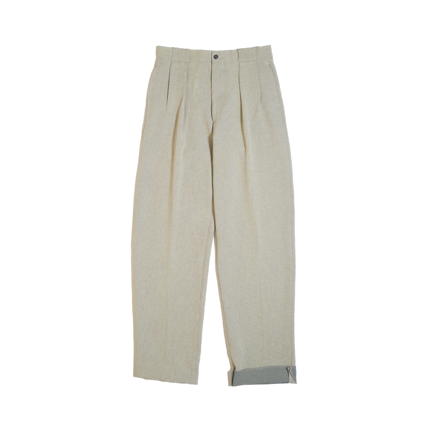 Greige Italian Fabric Slacks W32 L36 (Italian Fabric / Made in Japan, c.1990s)
