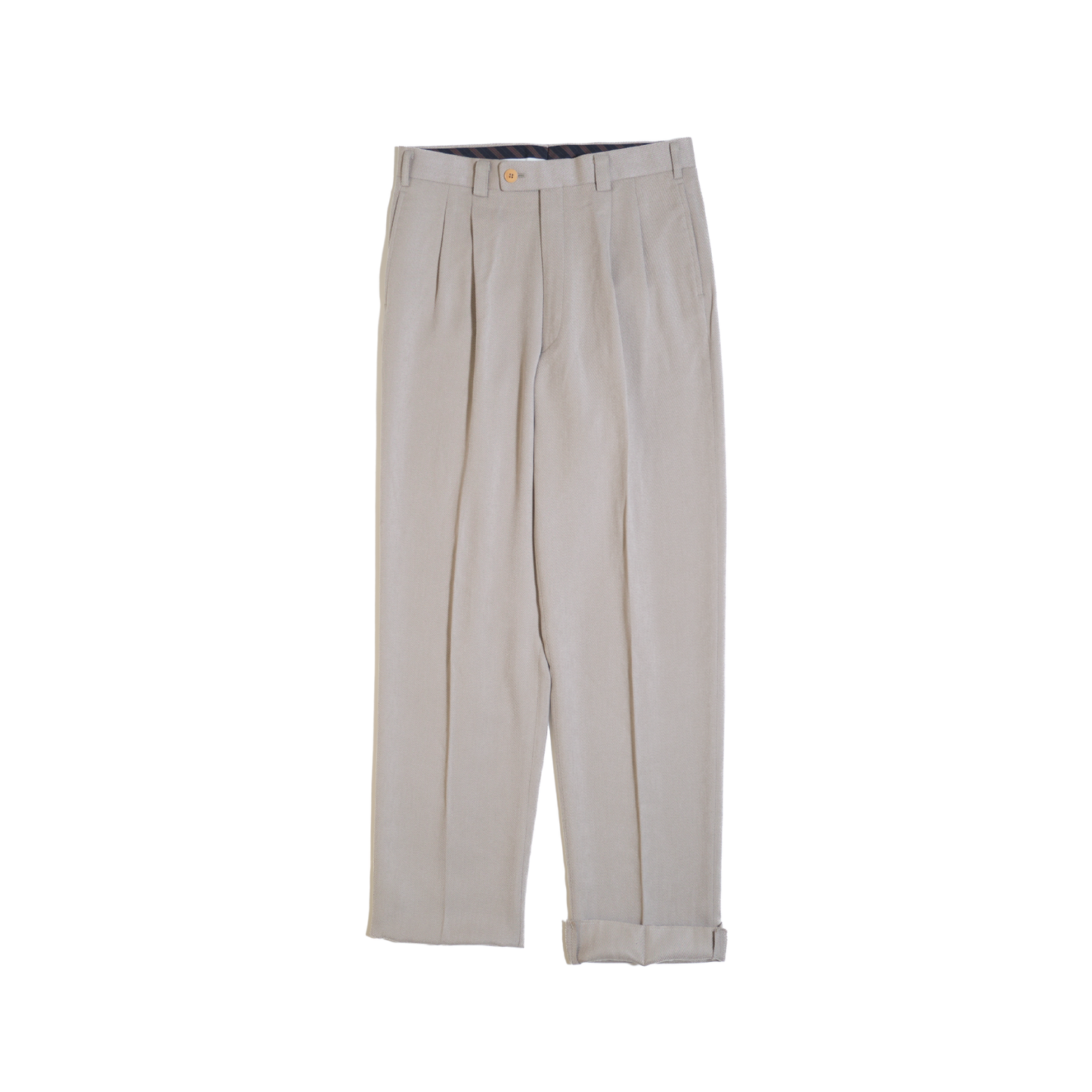 Greige Polyester Slacks W33 L35 (Mizuno / c.1990s–2000s)